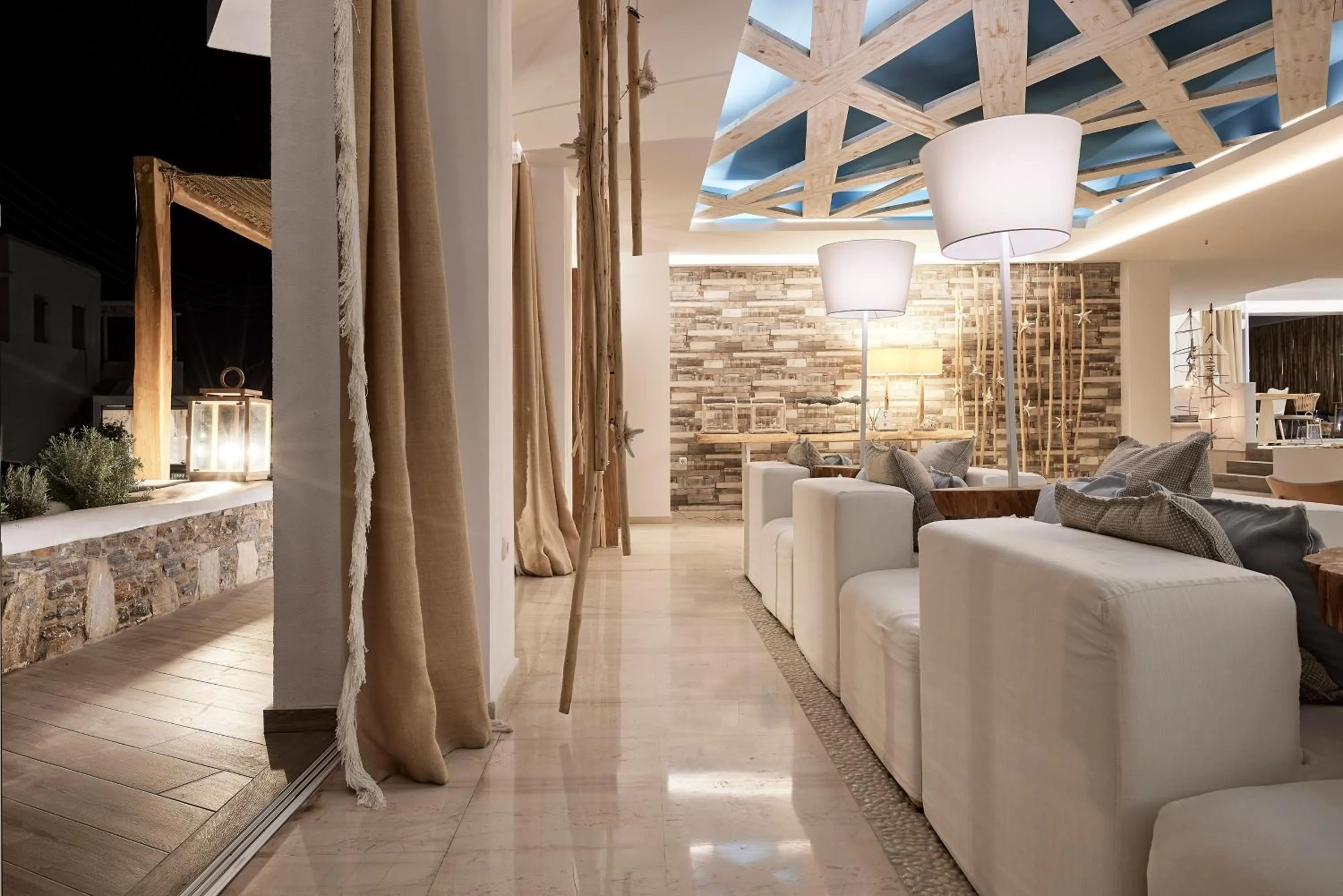 Living room in Kythnos Bay Hotel