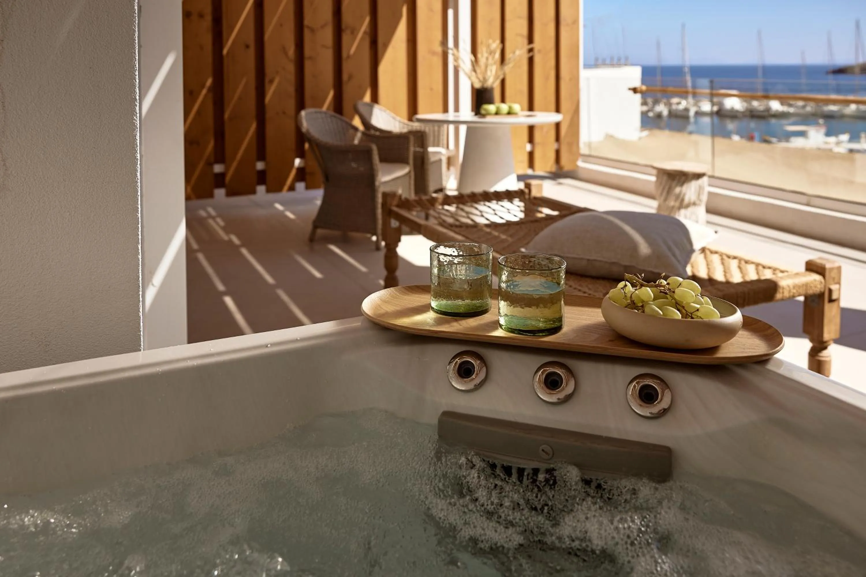 Hot Tub in Kythnos Bay Hotel