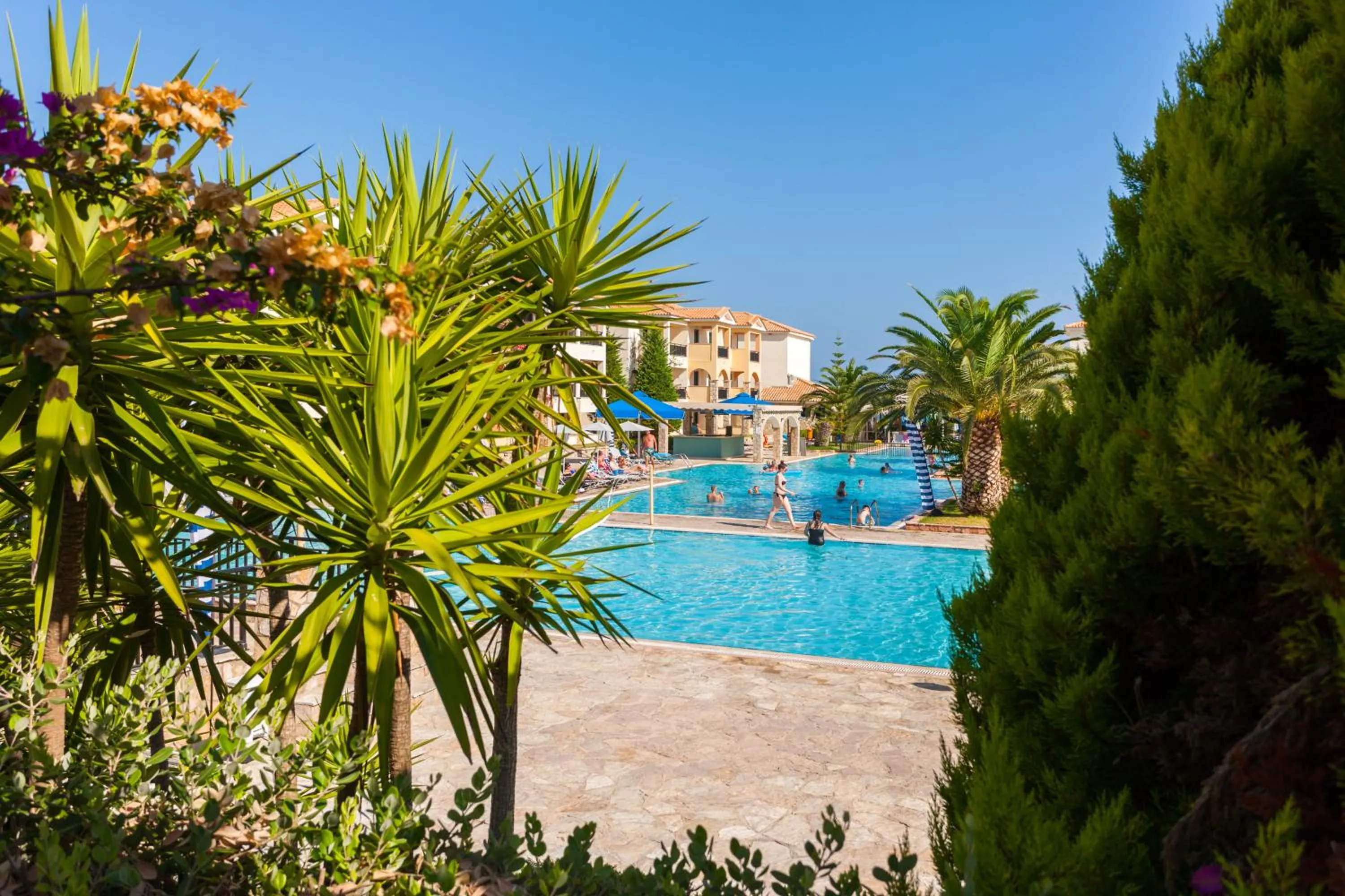 Pool view in Alykanas Village Resort