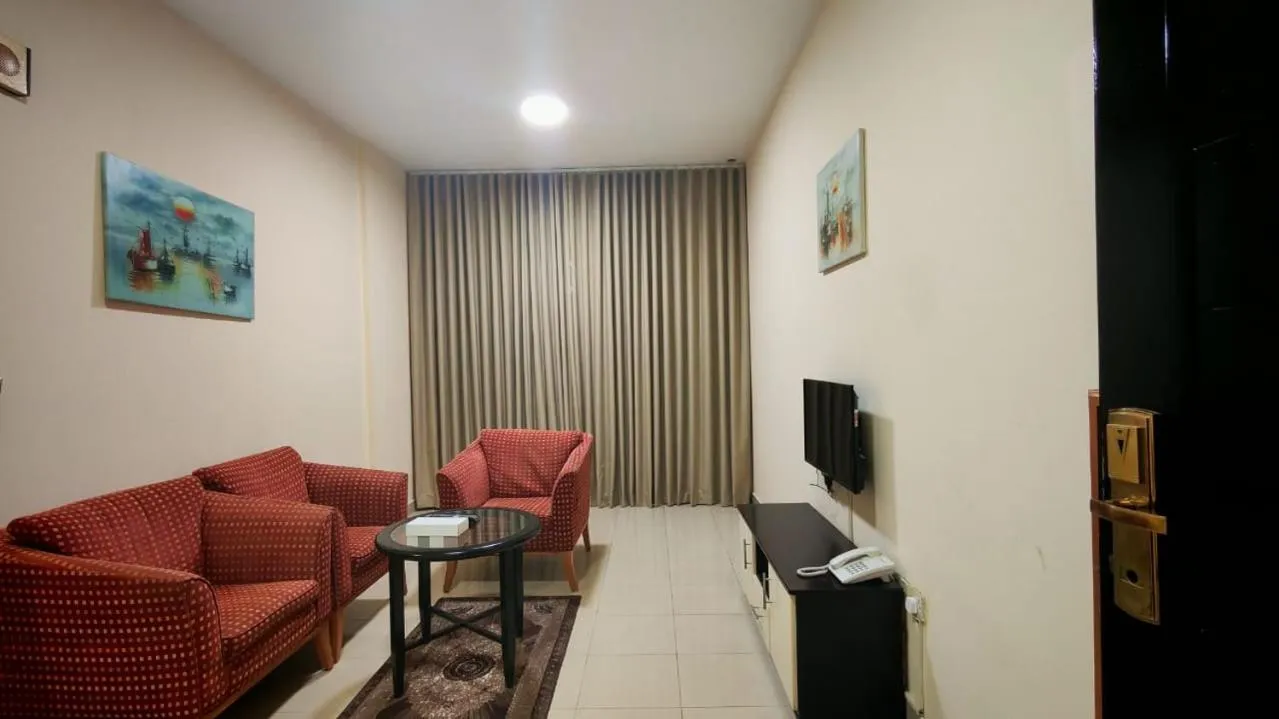 Living room in Al Khaleej Plaza Furnished Hotel Apartments