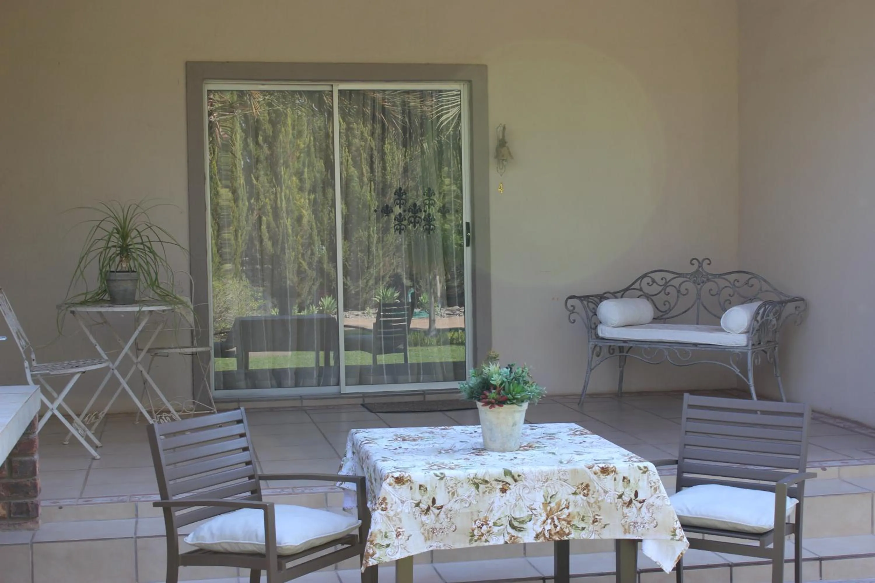 Patio in The Falls Guest House