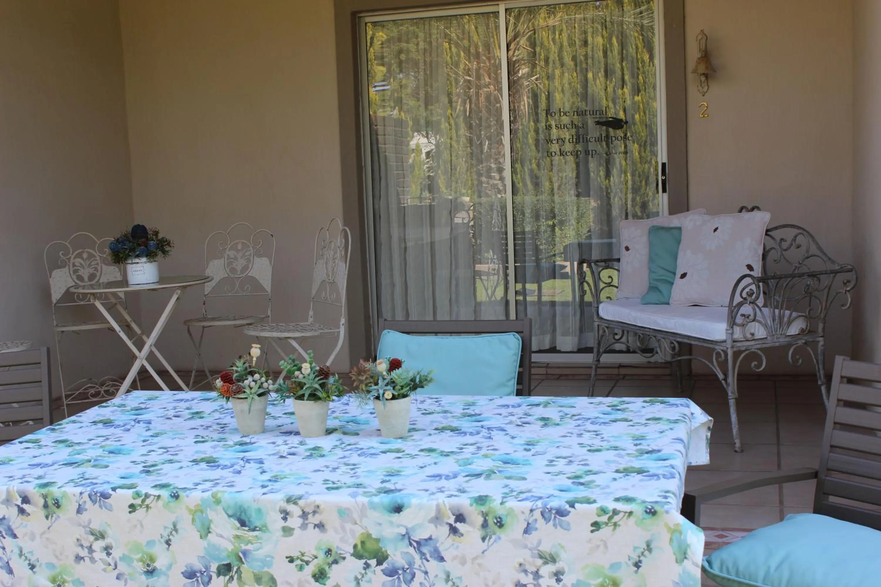 Patio in The Falls Guest House