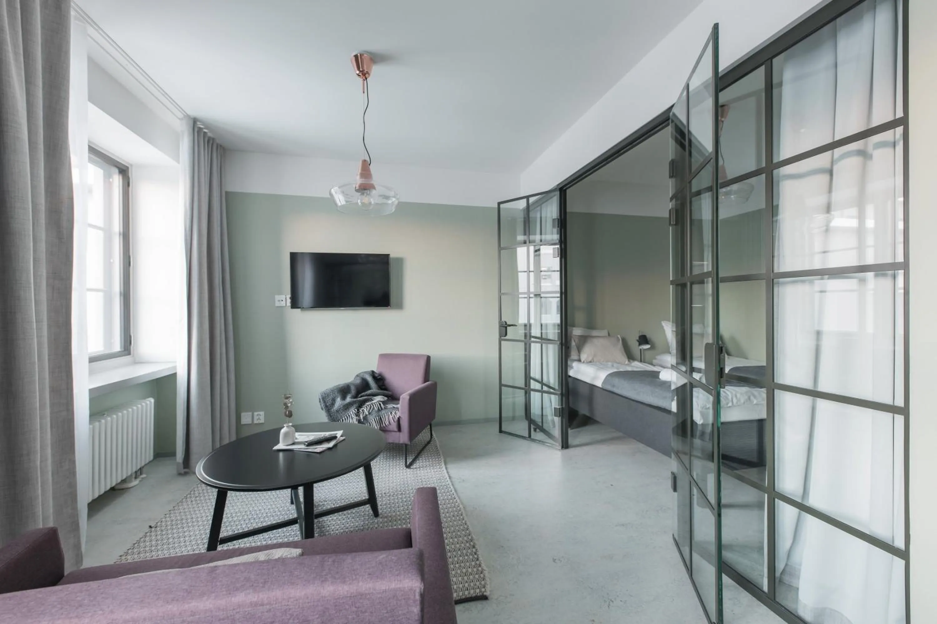 Photo of the whole room, Bed in Forenom Aparthotel Jyväskylä