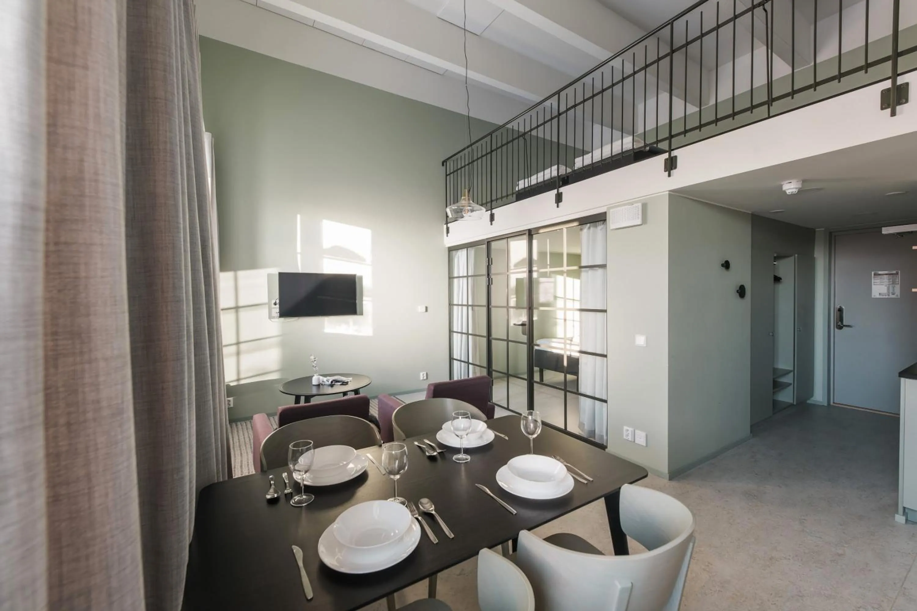 Living room in Forenom Aparthotel Jyväskylä