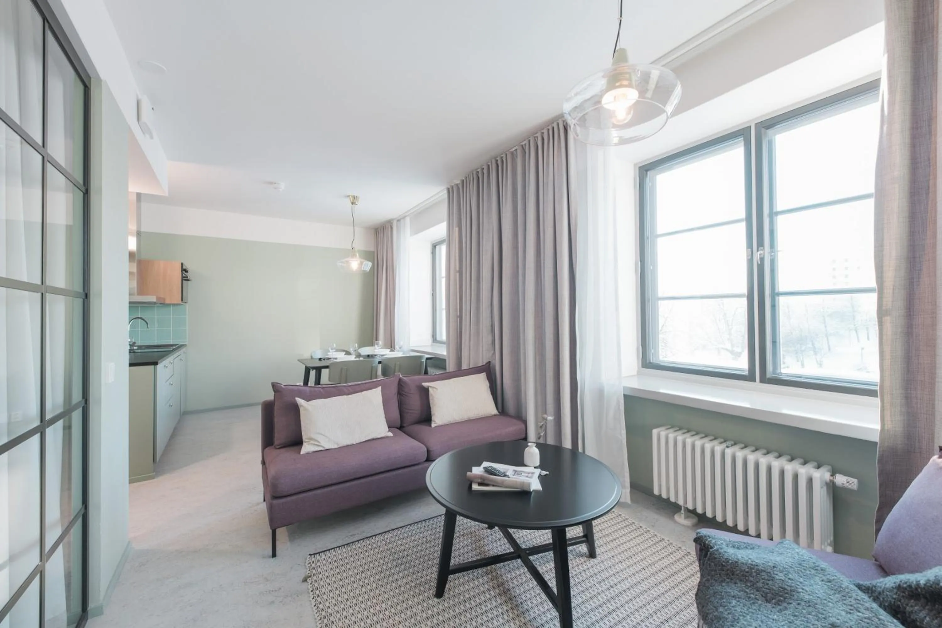 Living room in Forenom Aparthotel Jyväskylä