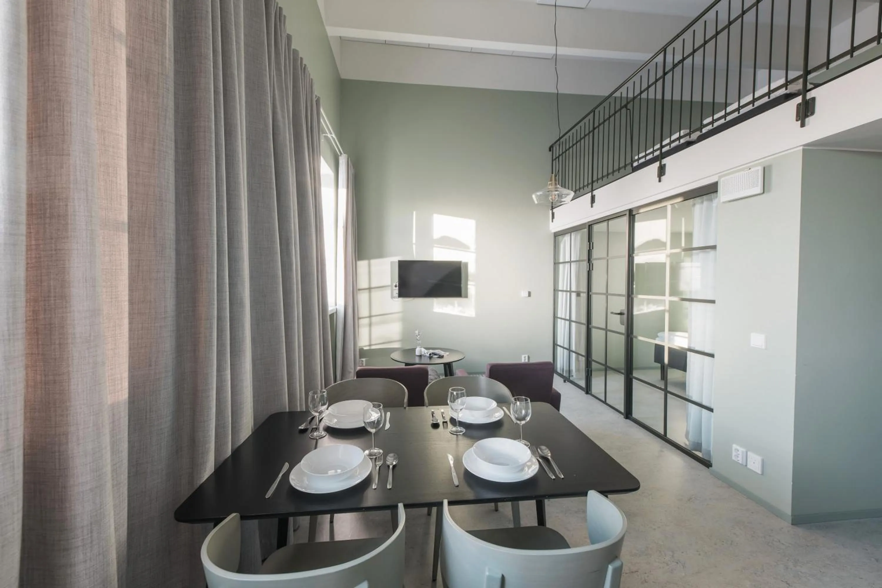 Kitchen or kitchenette in Forenom Aparthotel Jyväskylä