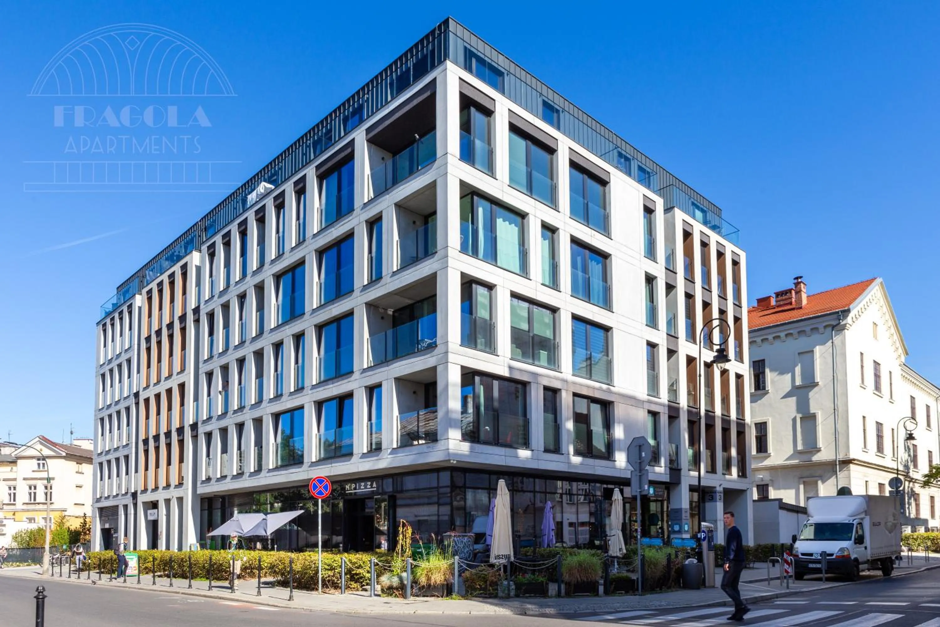 Property building in Fragola Apartments Rajska 3 - modern studios, park