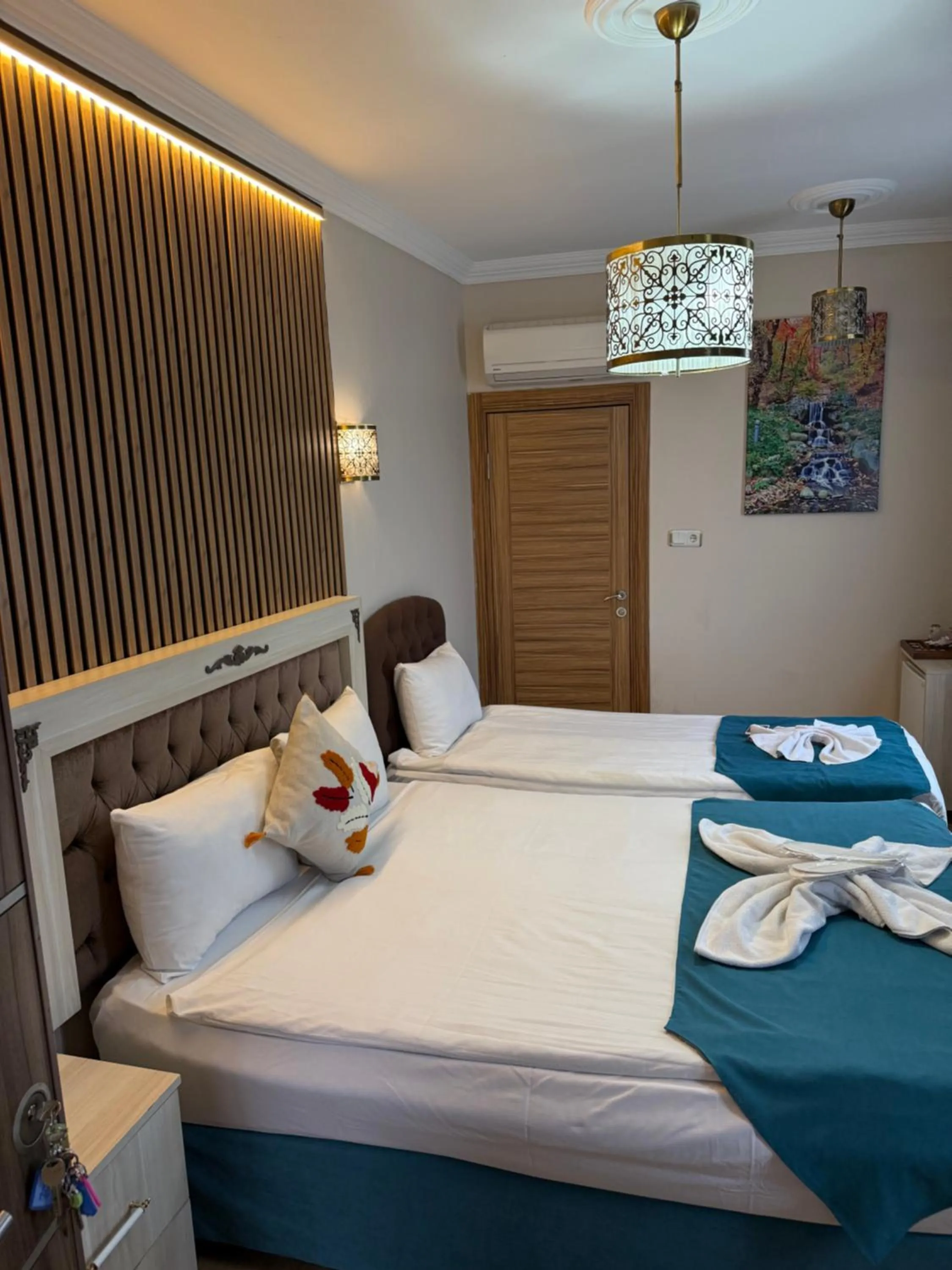 Bed in Galaxy Hotel Sultanahmet