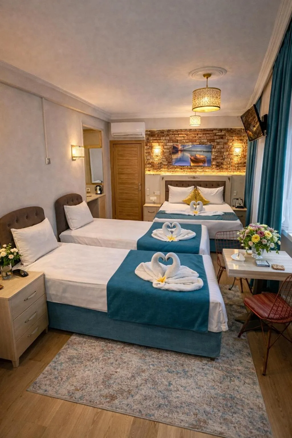 Bed in Galaxy Hotel Sultanahmet