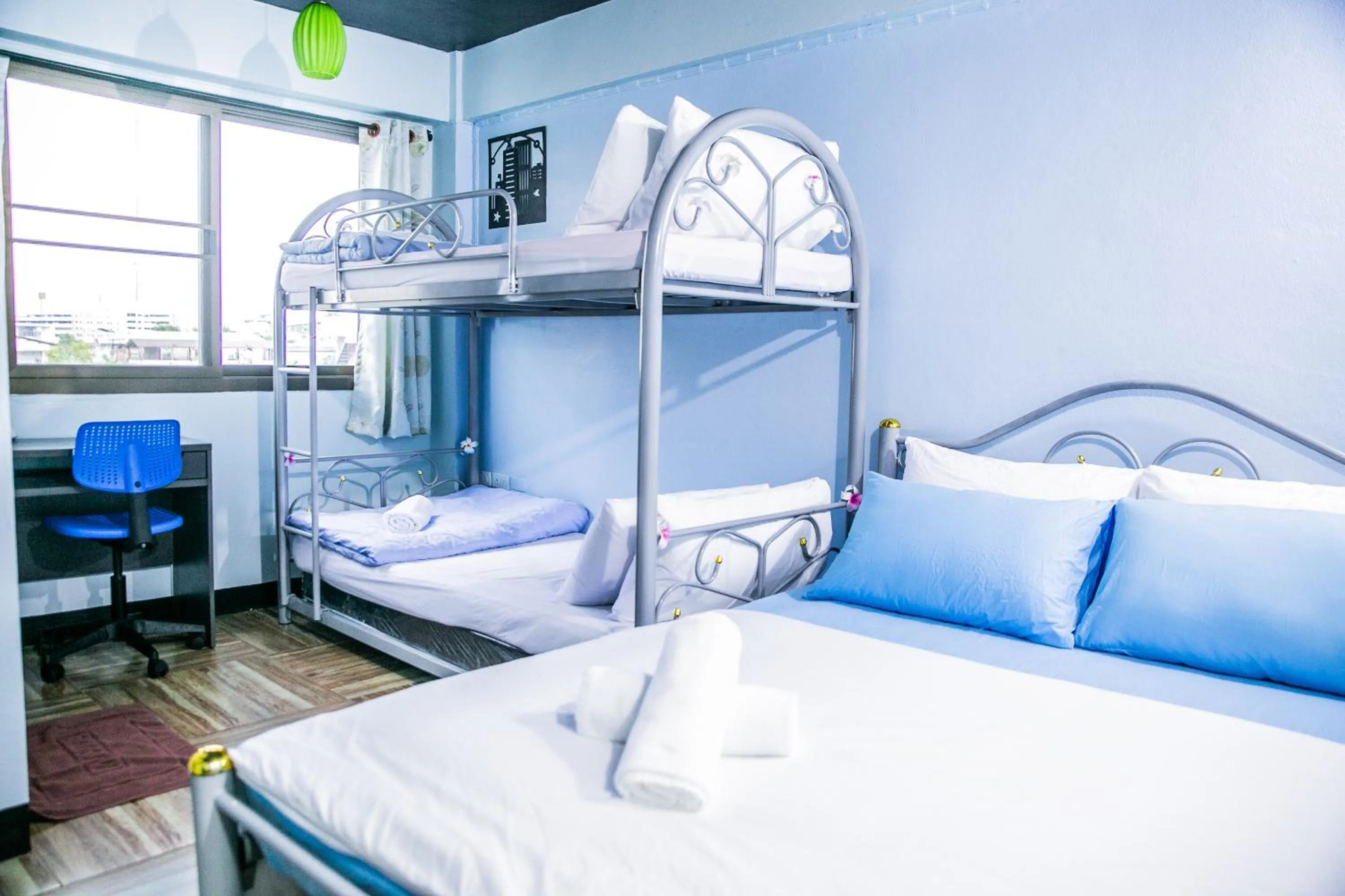 Bed in Bangkok Canale Home at Khaosarn