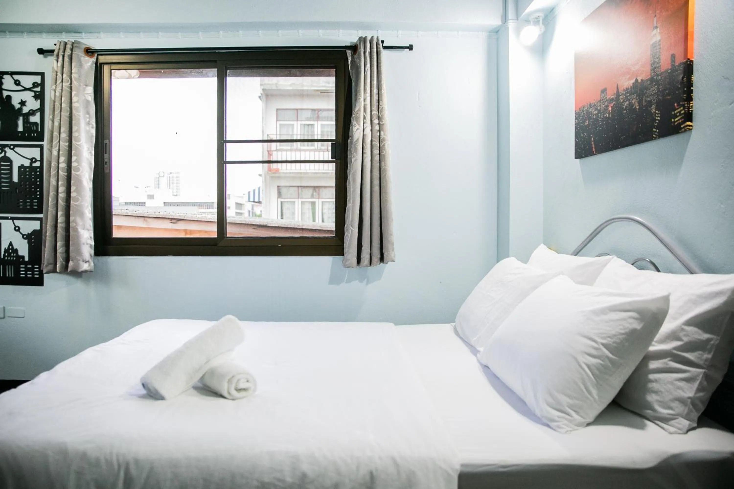 Bed in Bangkok Canale Home at Khaosarn