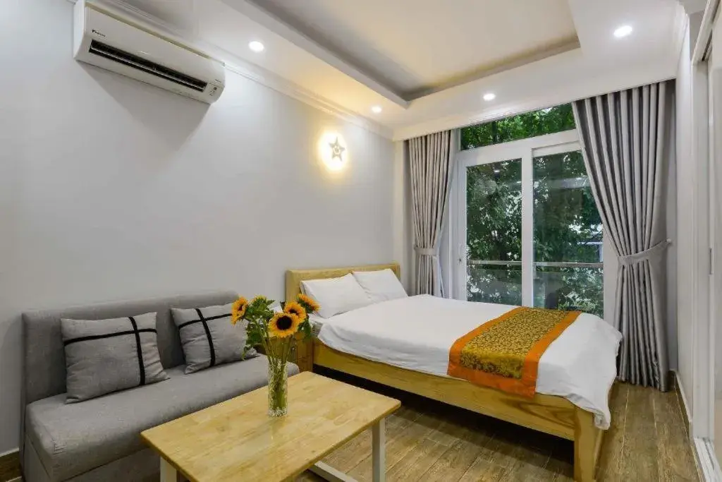 air conditioner, Bed in Warm Ways 3 Hotel & Serviced Apartments air conditioner, Bed in Warm Ways 3 Hotel & Serviced Apartments