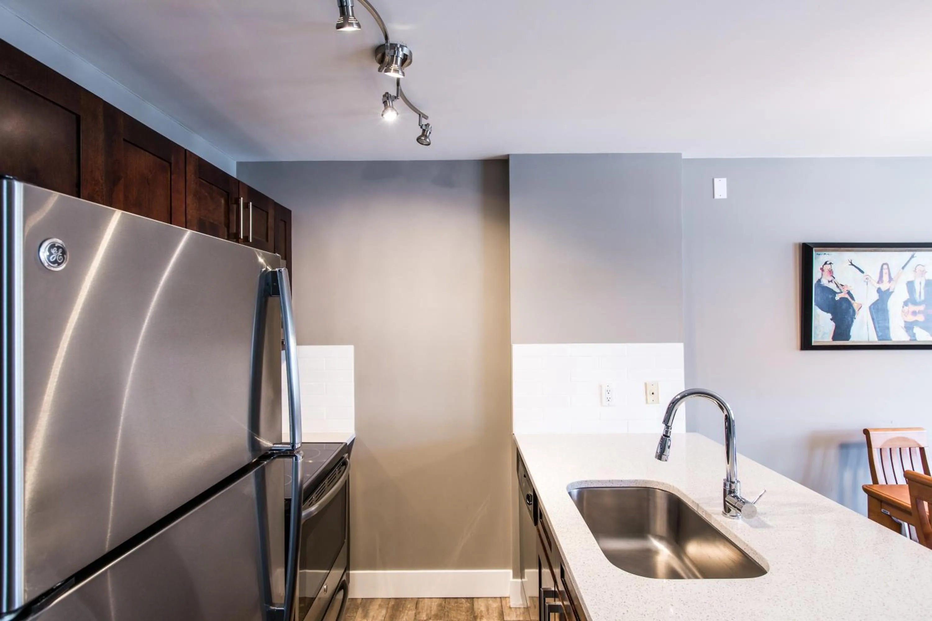 Kitchen or kitchenette in Whistler Blackcomb Vacation Rentals - Village North