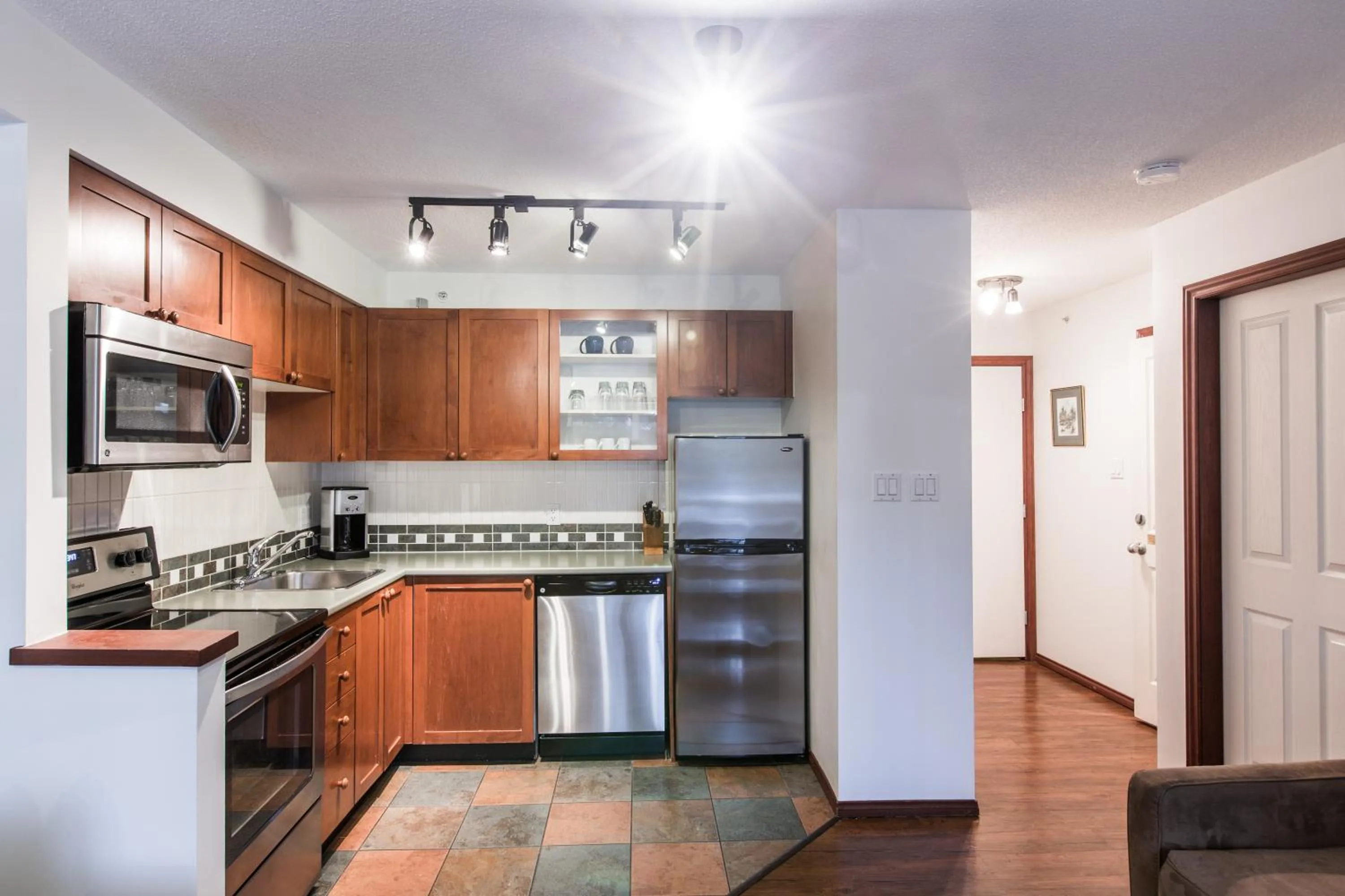 Kitchen or kitchenette in Whistler Blackcomb Vacation Rentals - Village North