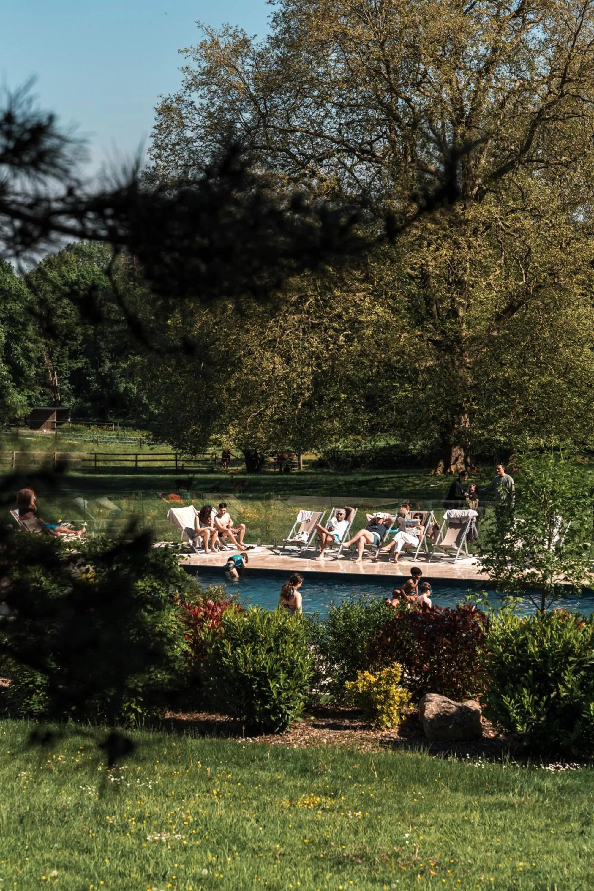 Swimming pool in Hôtel Demeures de Campagne Domaine de Maffliers - Paris Val-d'Oise