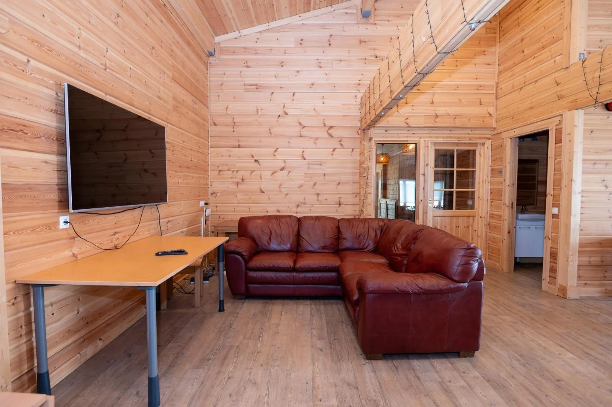 Living room in Gladheimar Guesthouse