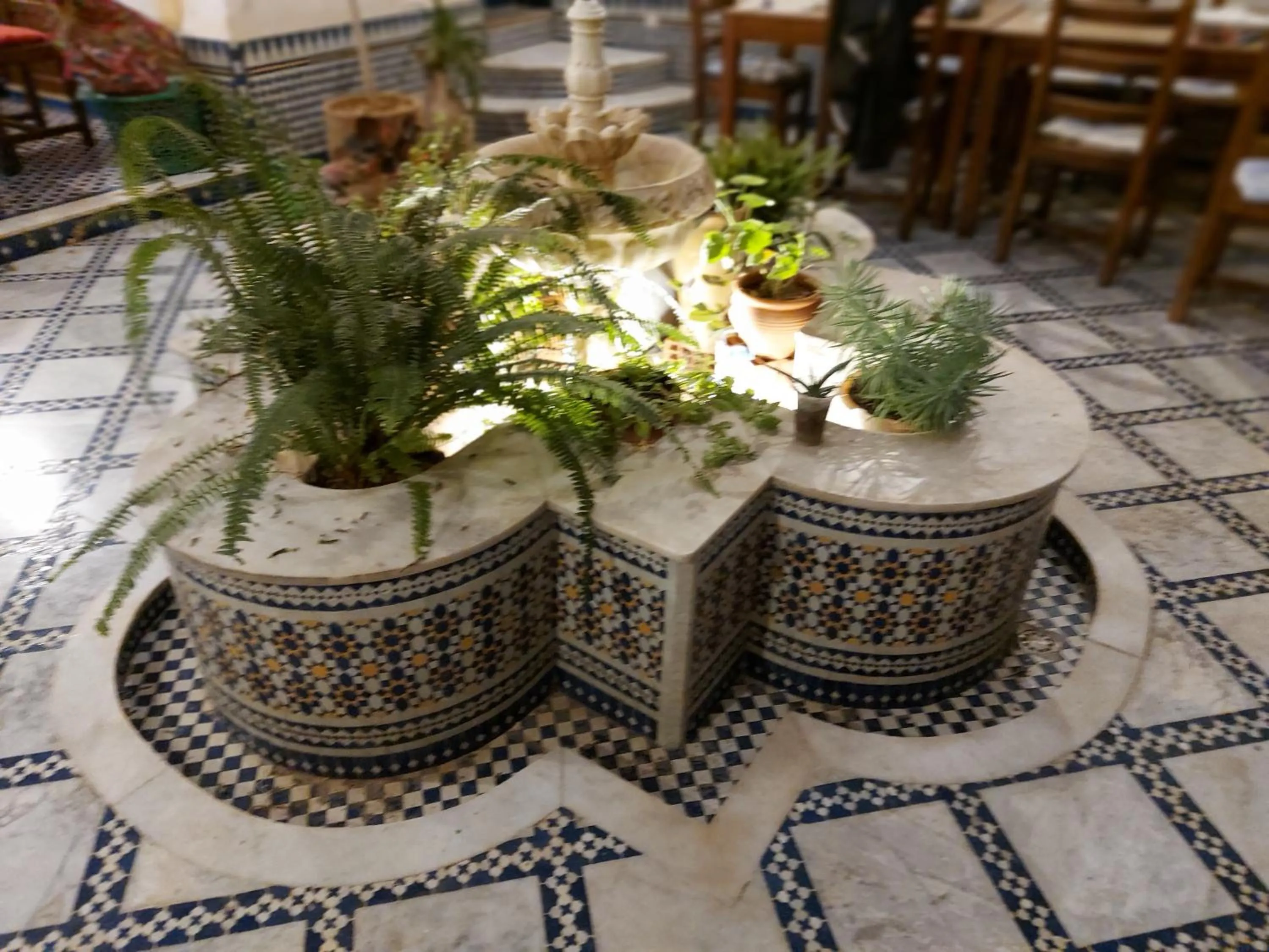 Inner courtyard view in Dar Drissi