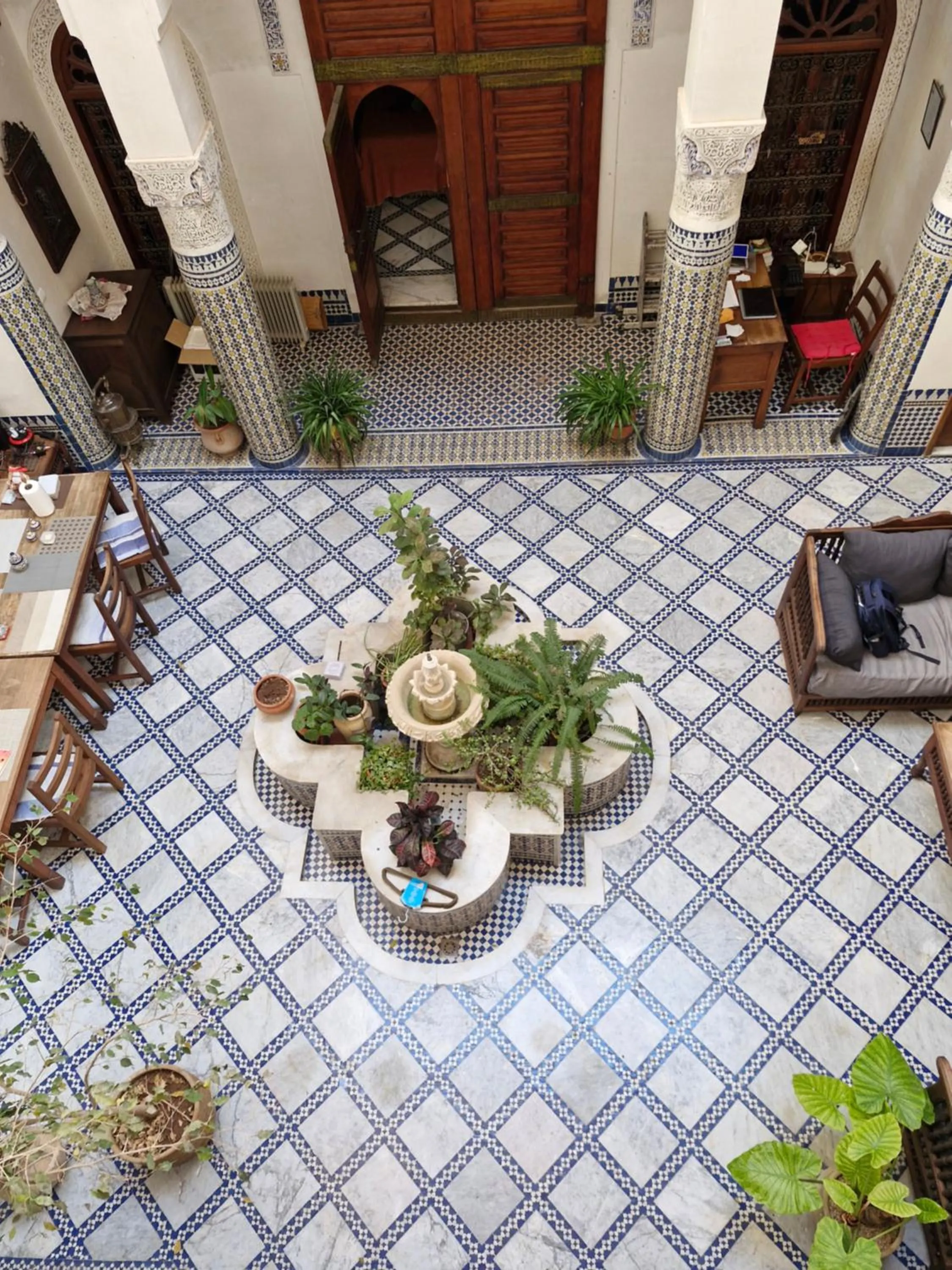 Inner courtyard view in Dar Drissi