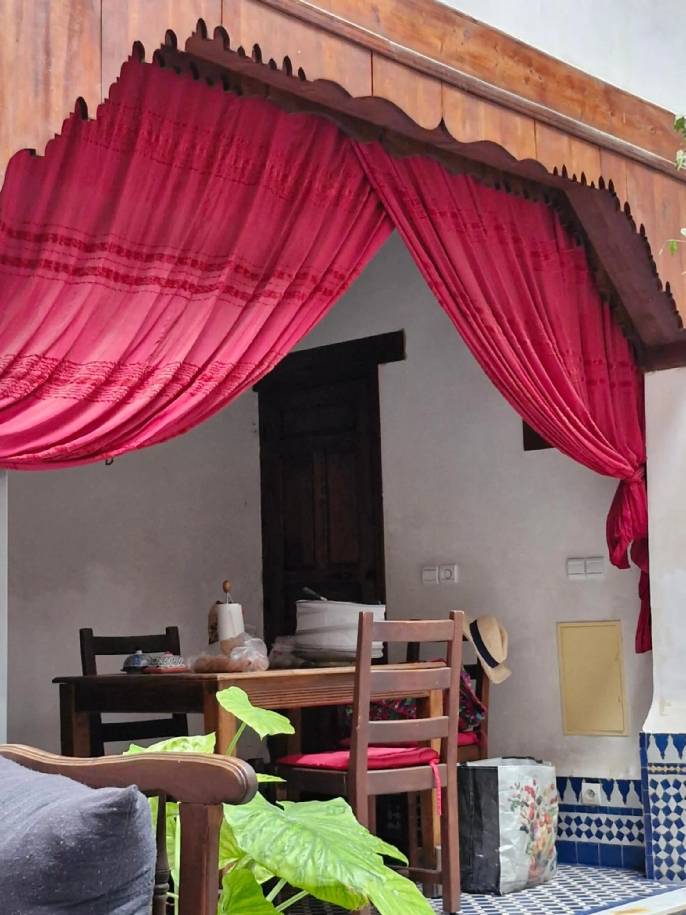 Inner courtyard view in Dar Drissi