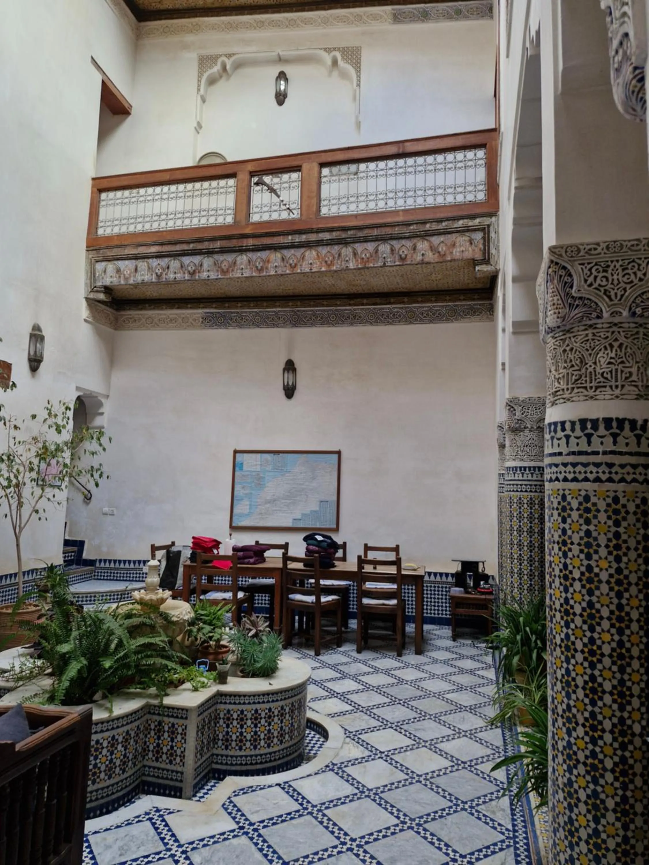 Inner courtyard view in Dar Drissi