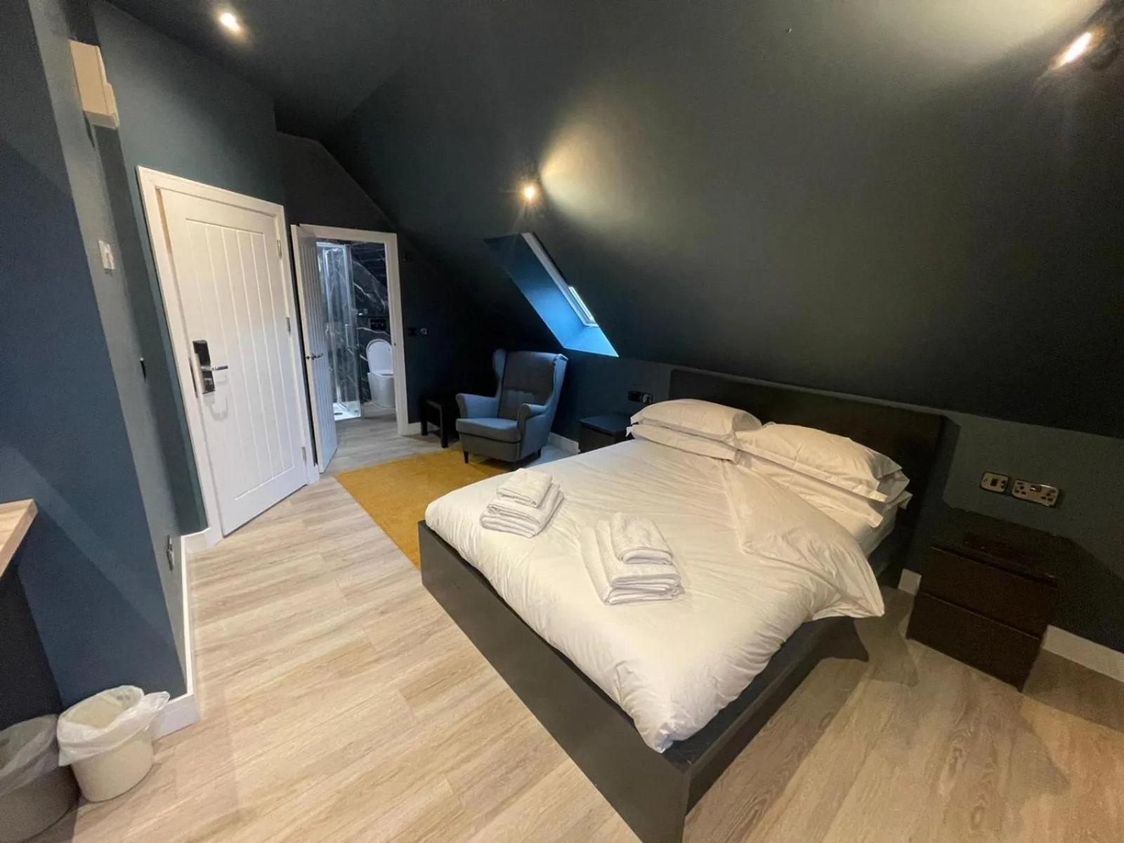 Bed in Sky City Apartments