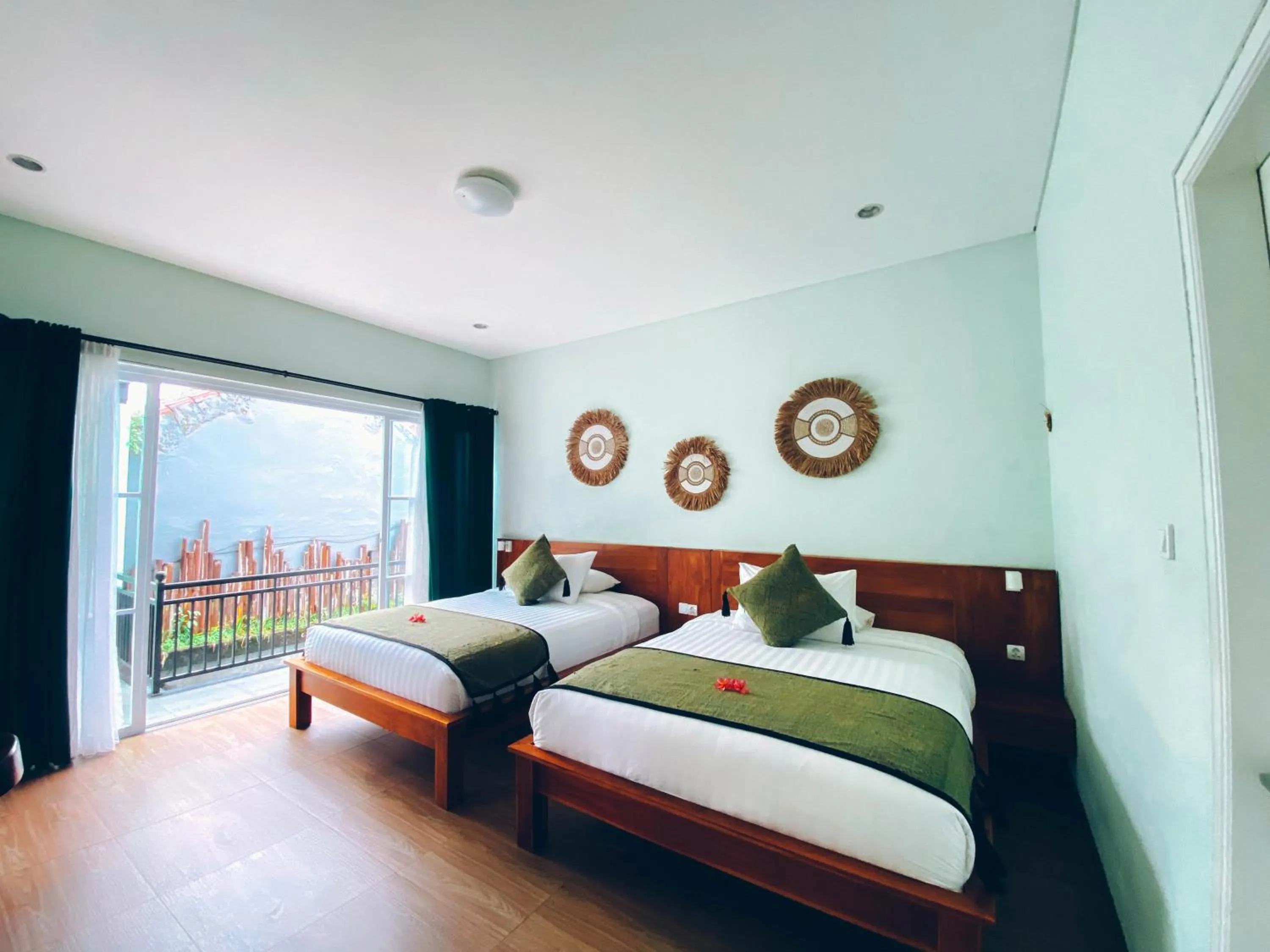 Bedroom, Bed in The Green Home Bali
