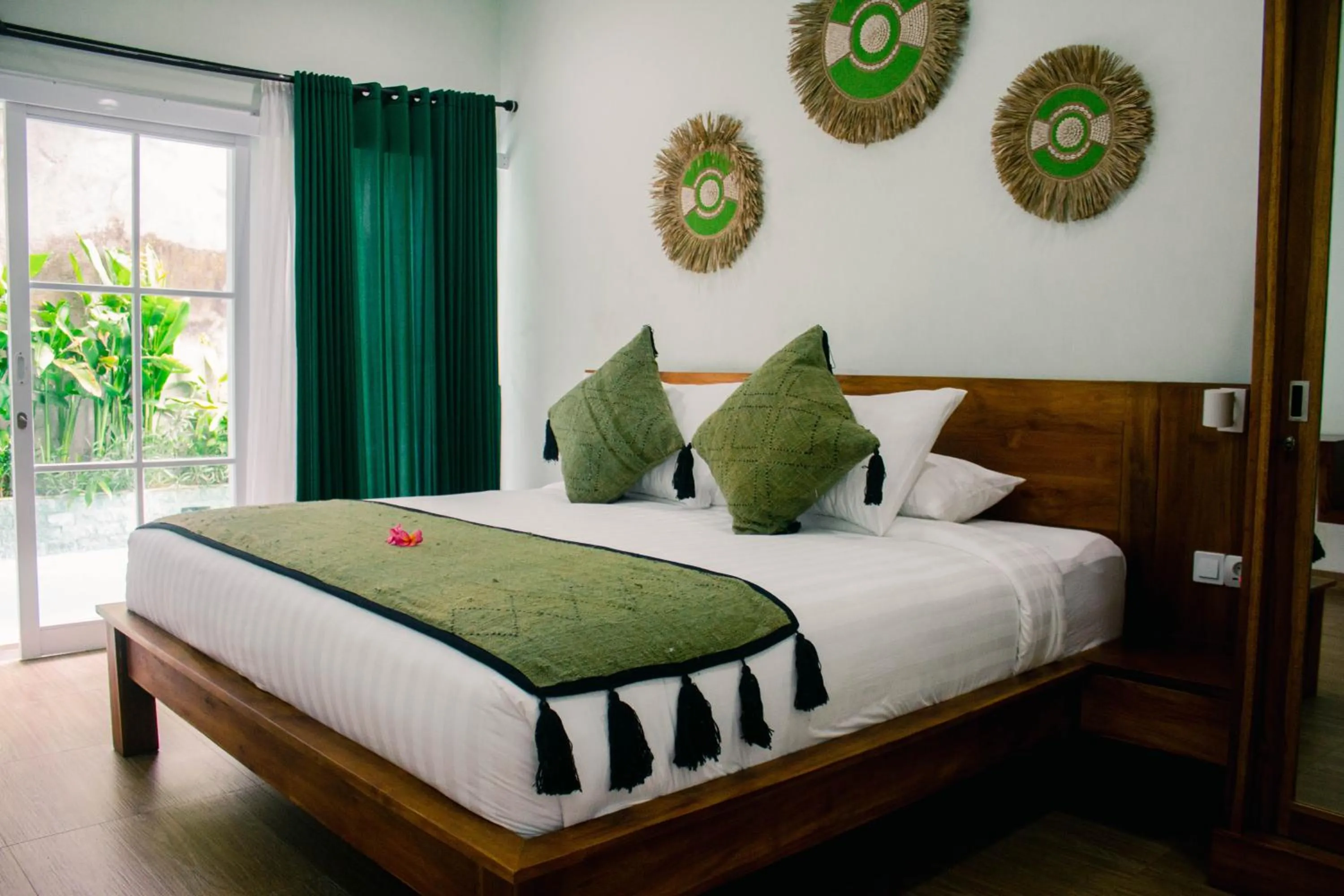 Bedroom, Bed in The Green Home Bali