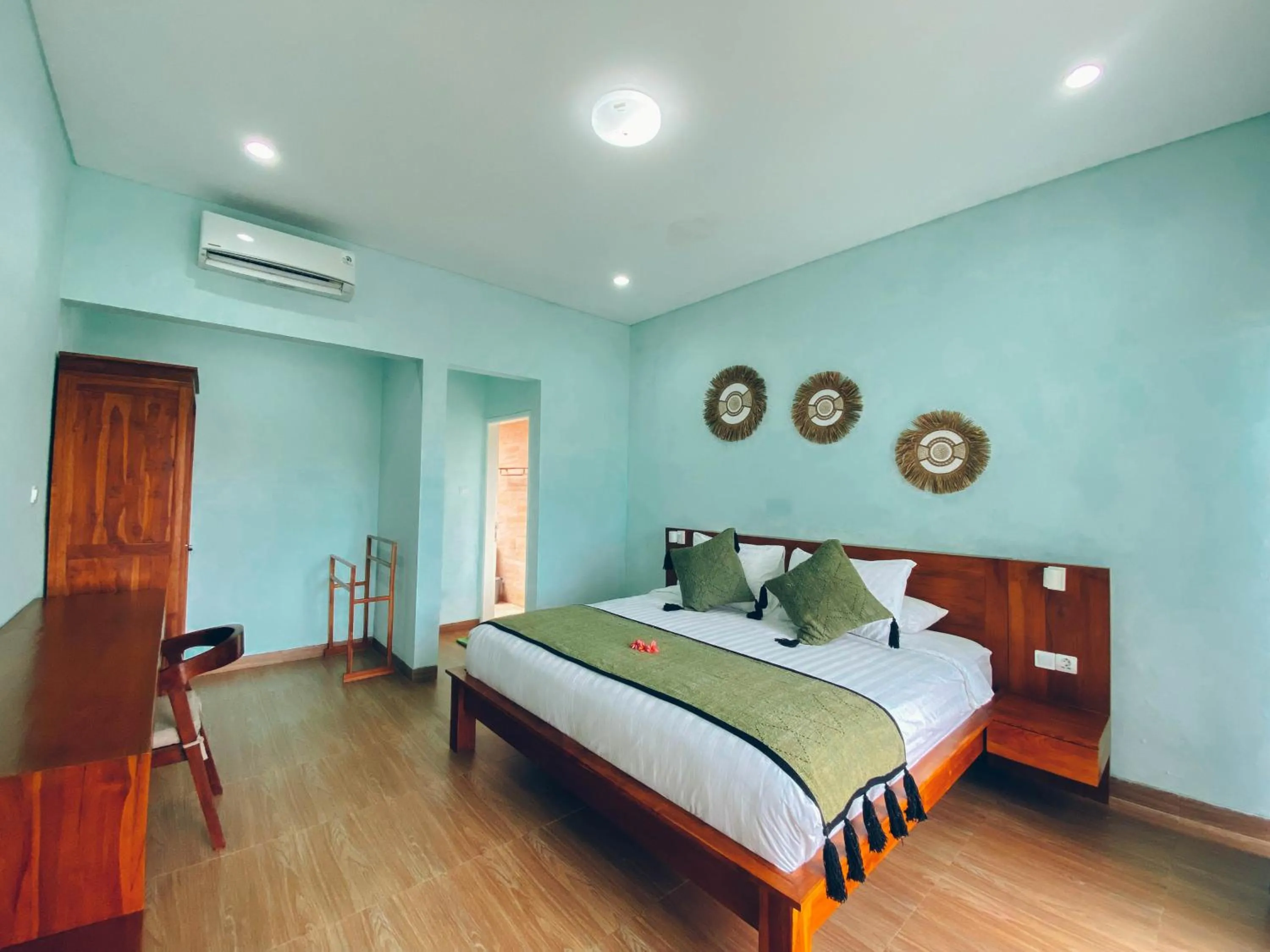 Bedroom, Bed in The Green Home Bali