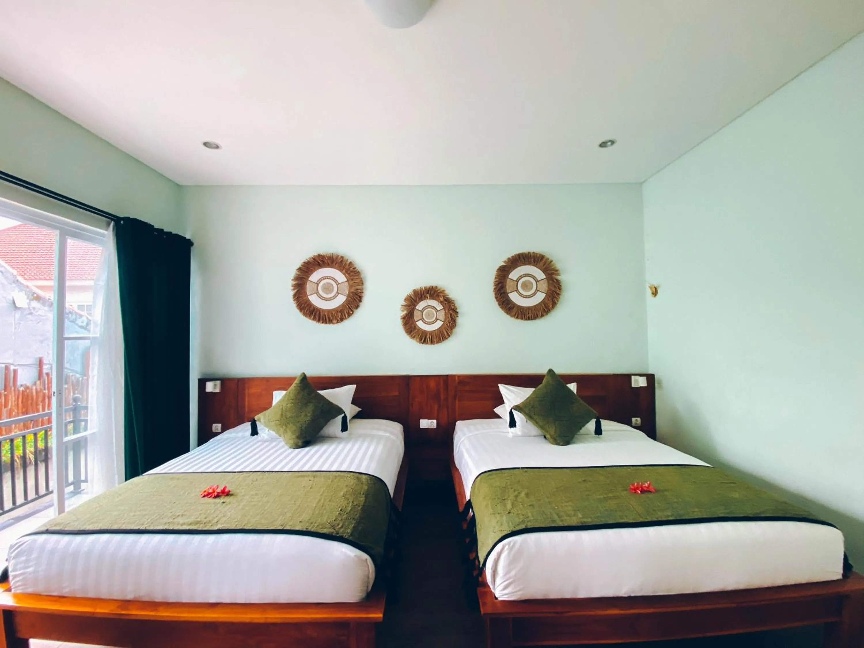 Bedroom, Bed in The Green Home Bali