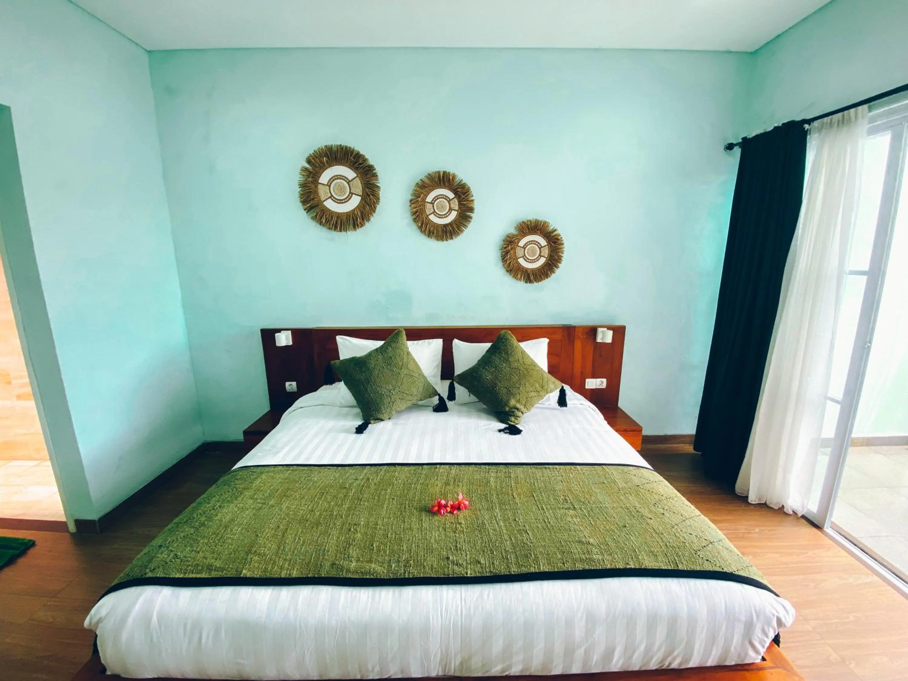 Bedroom, Bed in The Green Home Bali