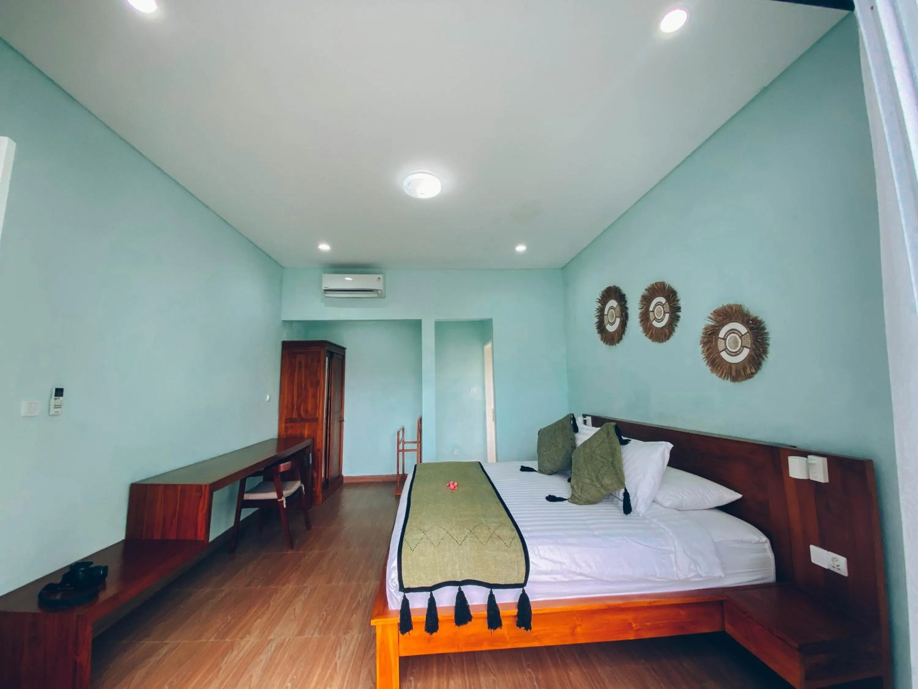Bedroom, Bed in The Green Home Bali