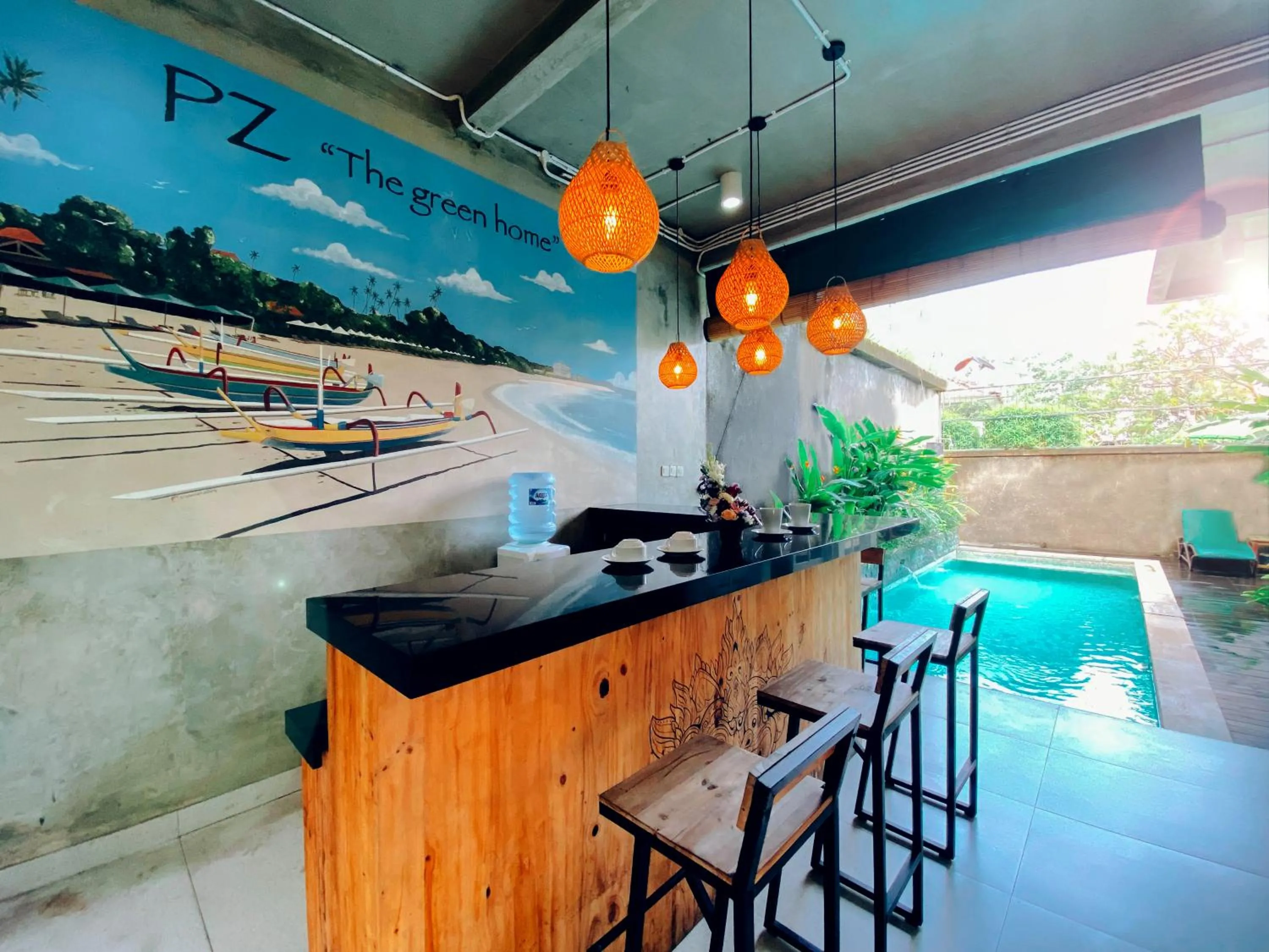 Living room in The Green Home Bali