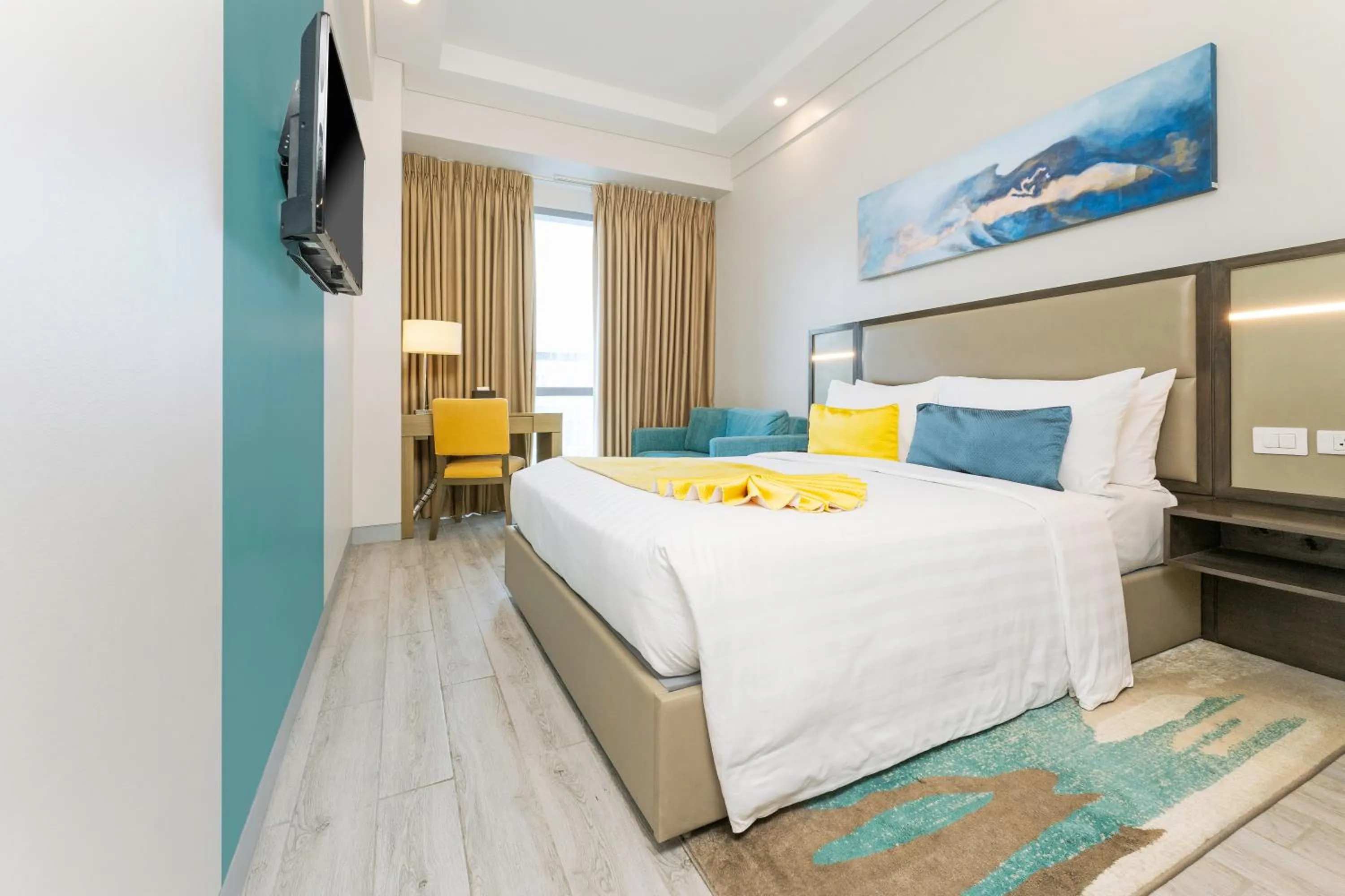 Bedroom, Bed in Savoy Hotel Mactan Cebu near Newtown Beach