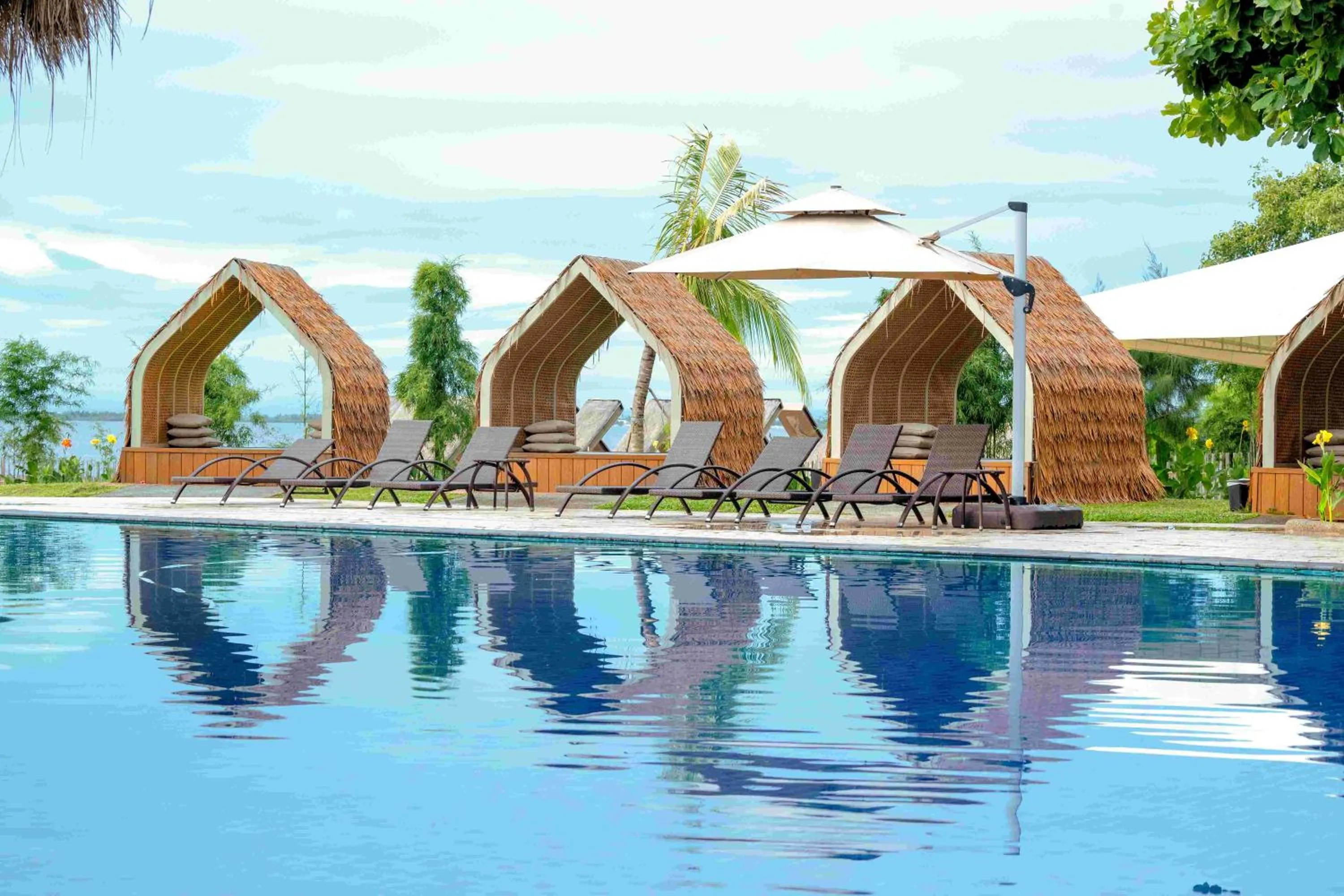 Beach in Savoy Hotel Mactan Cebu near Newtown Beach