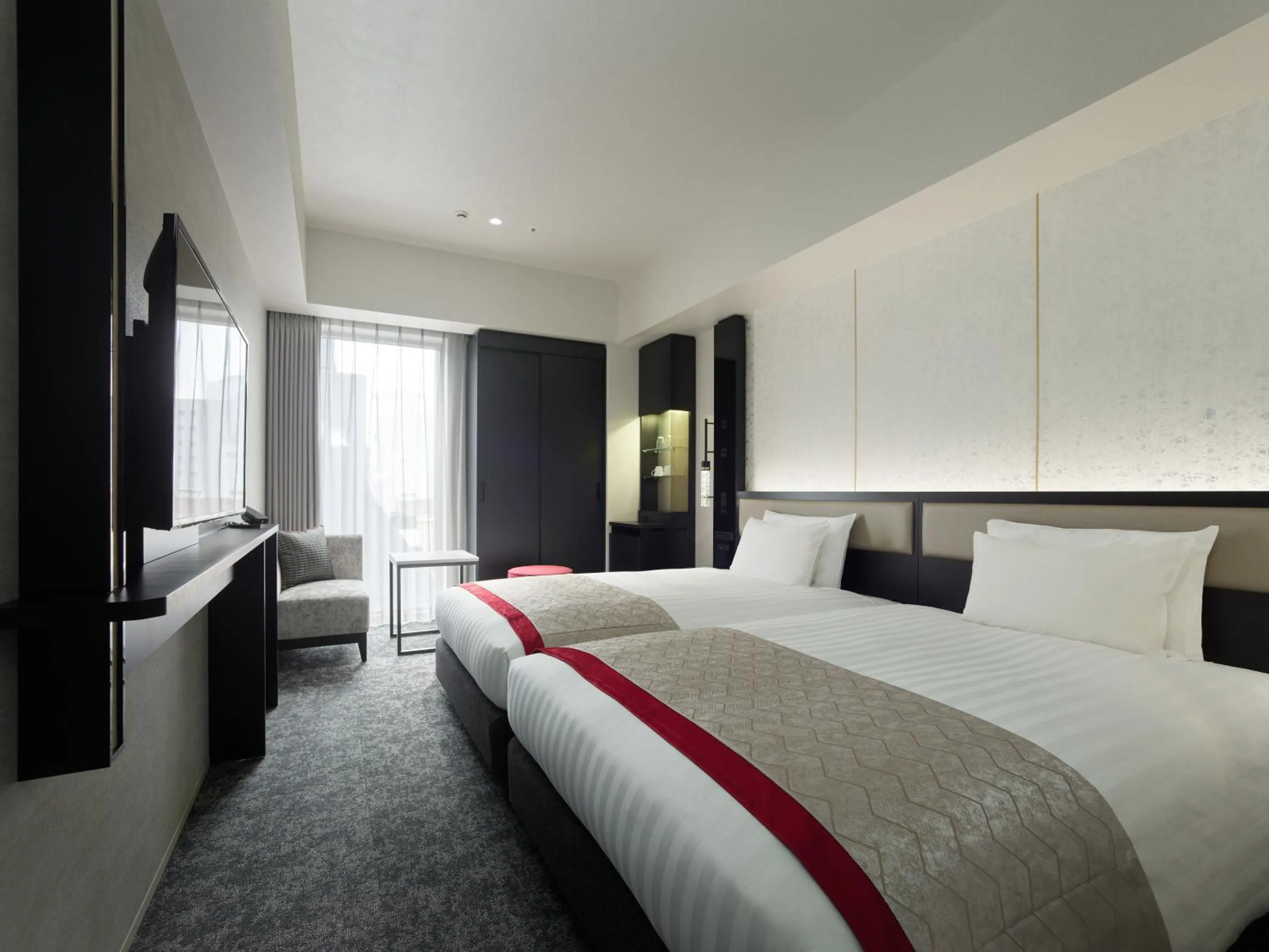 Photo of the whole room, Bed in Mitsui Garden Hotel Fukuoka Nakasu