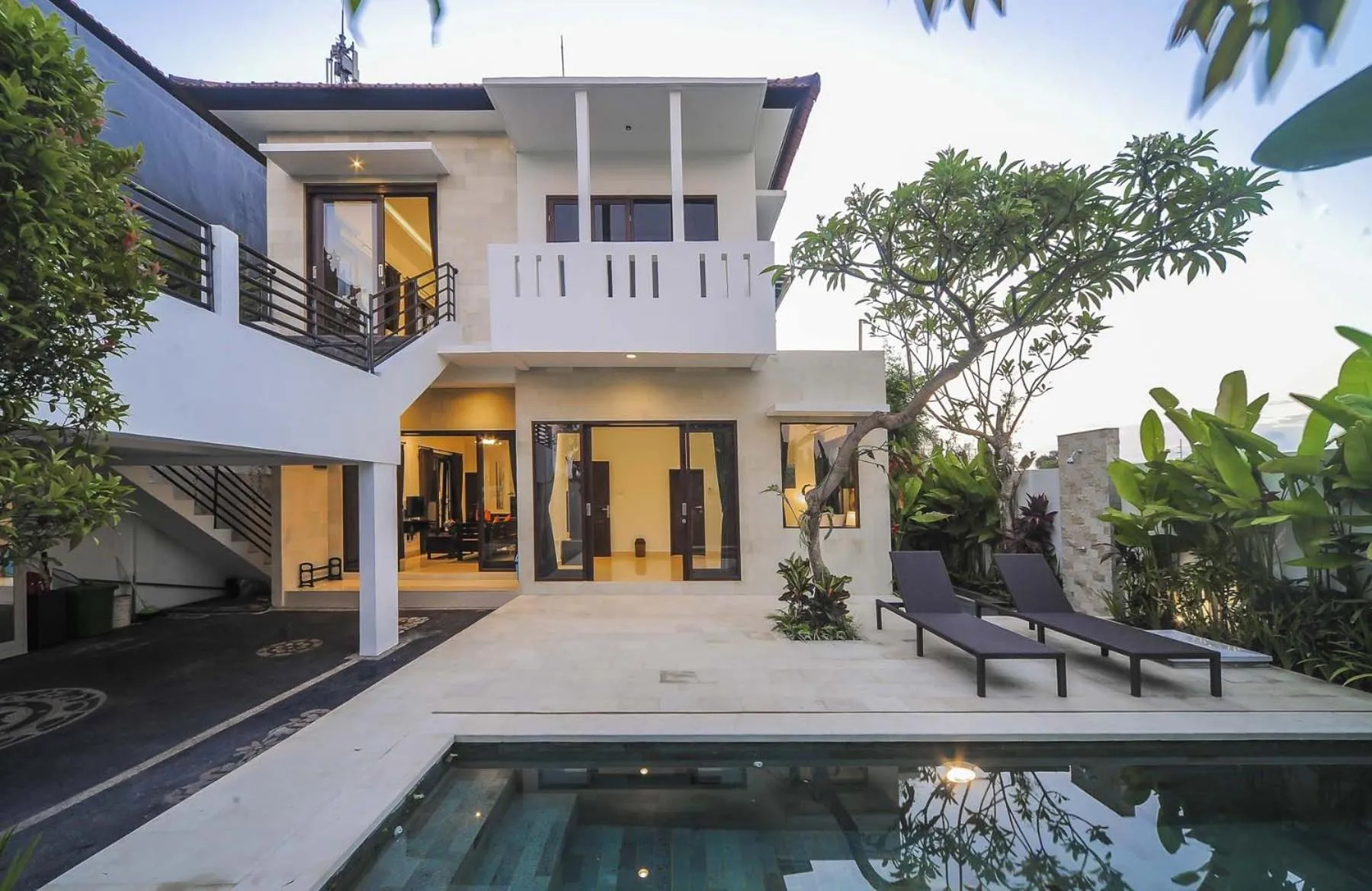 Garden view in Villa Rindik Sanur