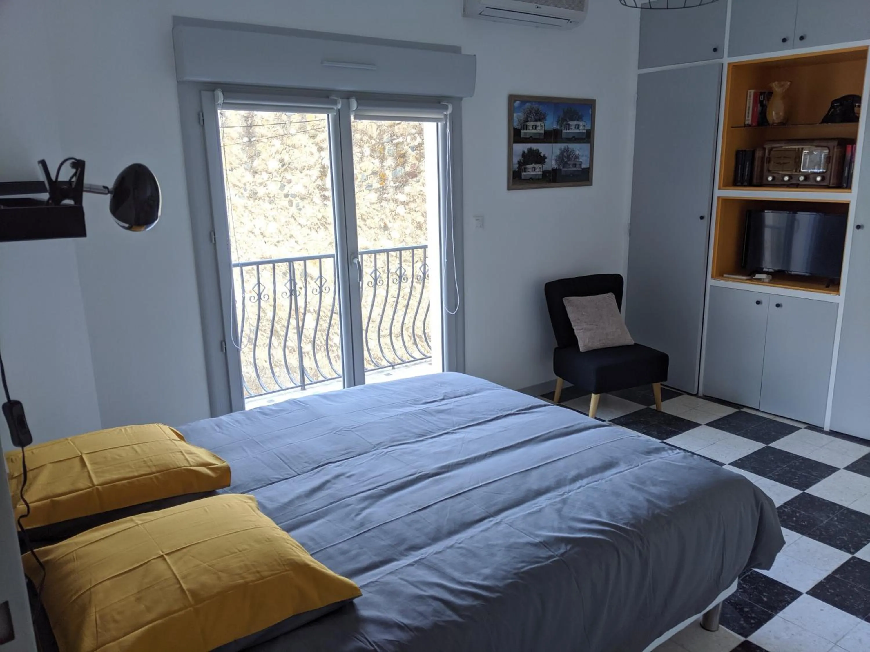 Bed in Chambre La Caunette