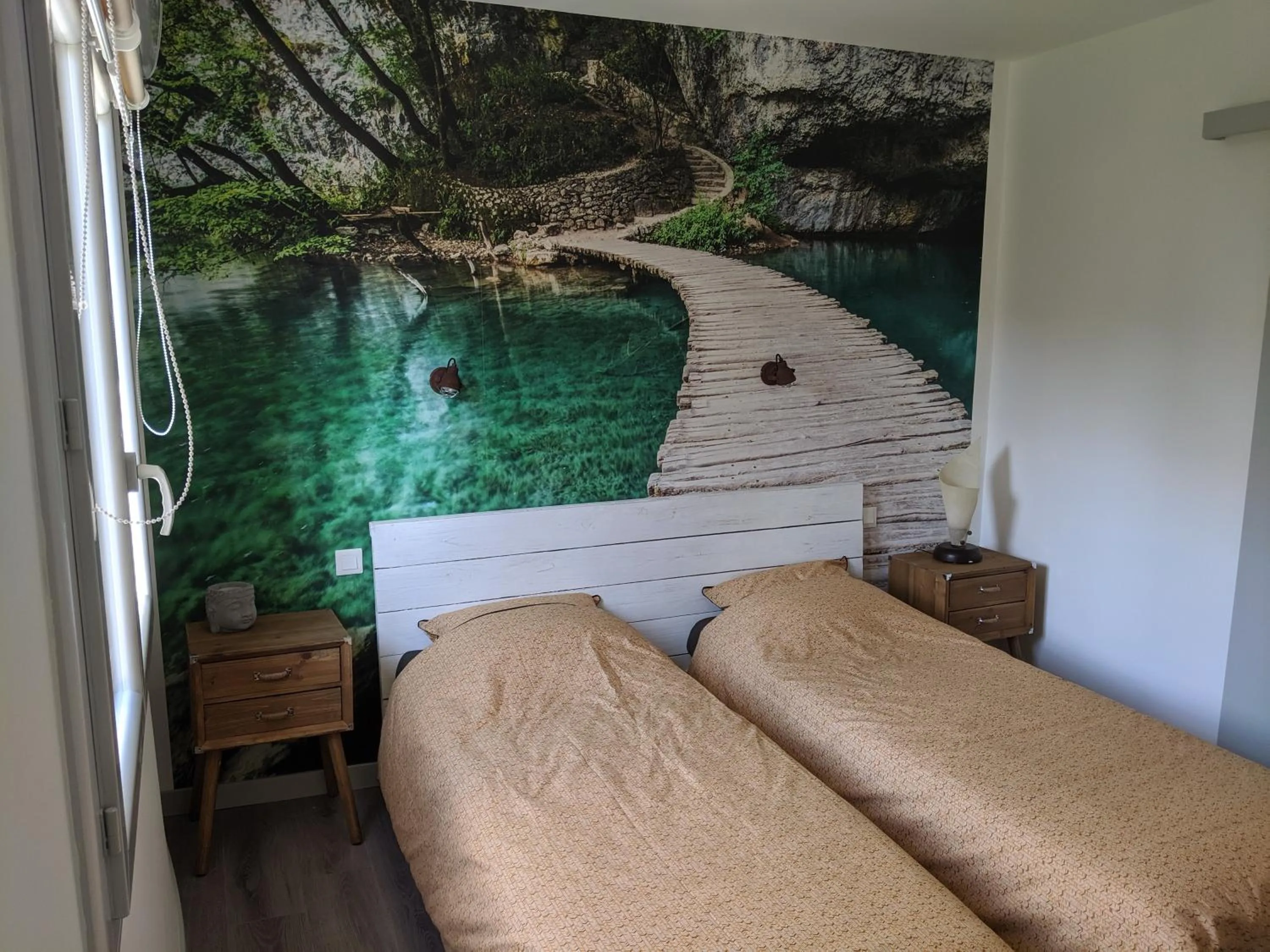 Bed in Chambre La Caunette