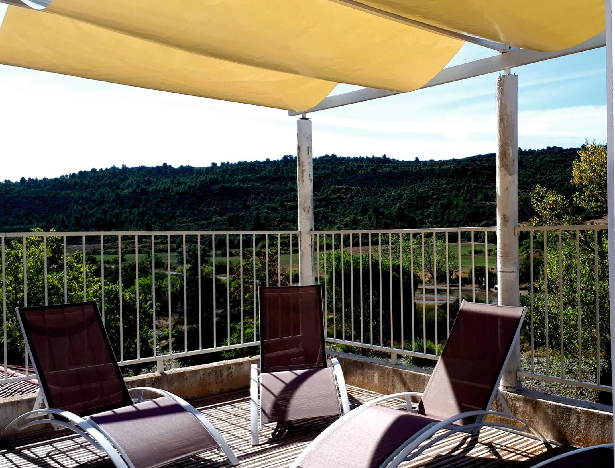 Patio in Chambre La Caunette