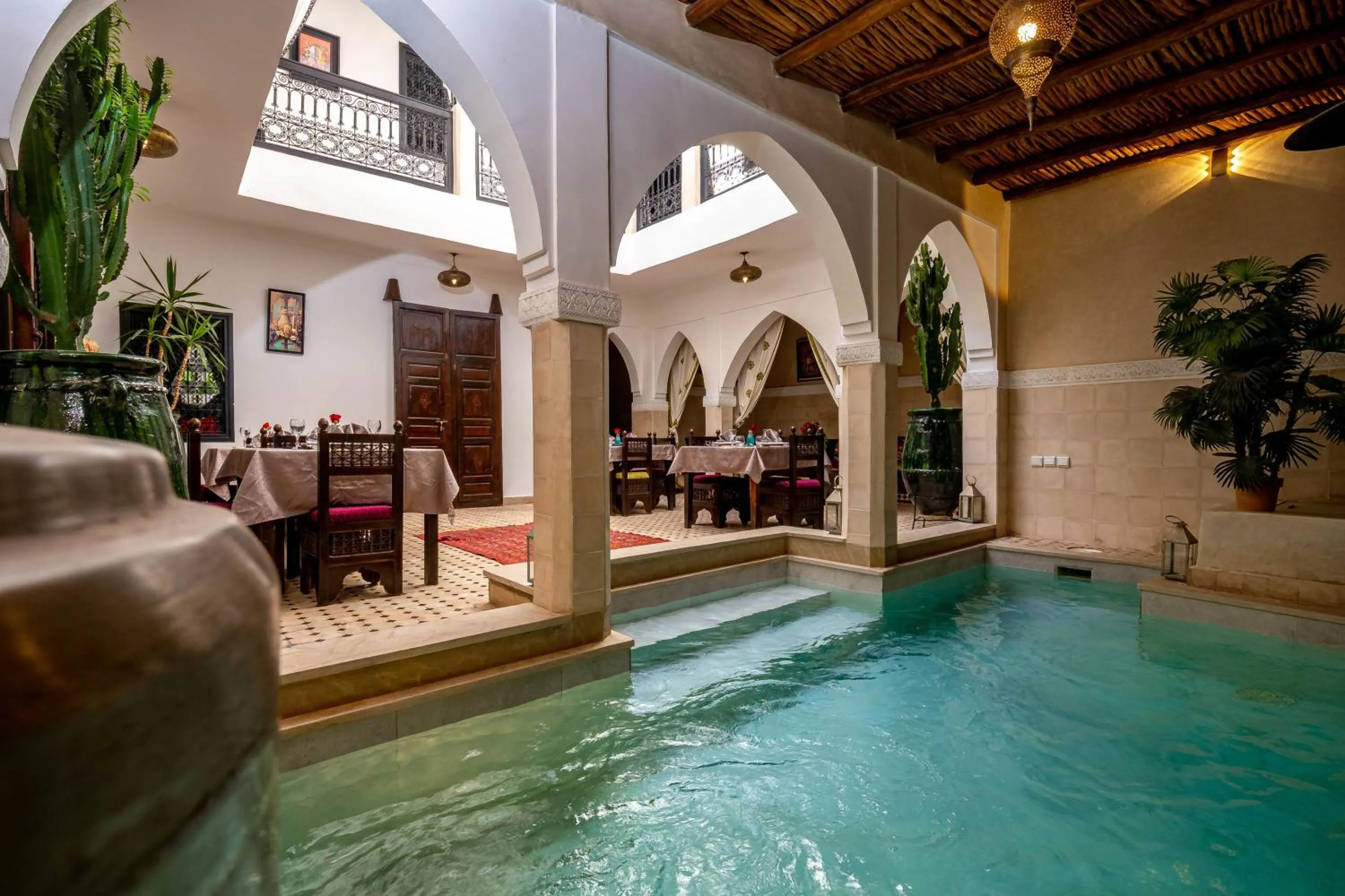 Pool view in RIAD LA GAZELLE DU SUD