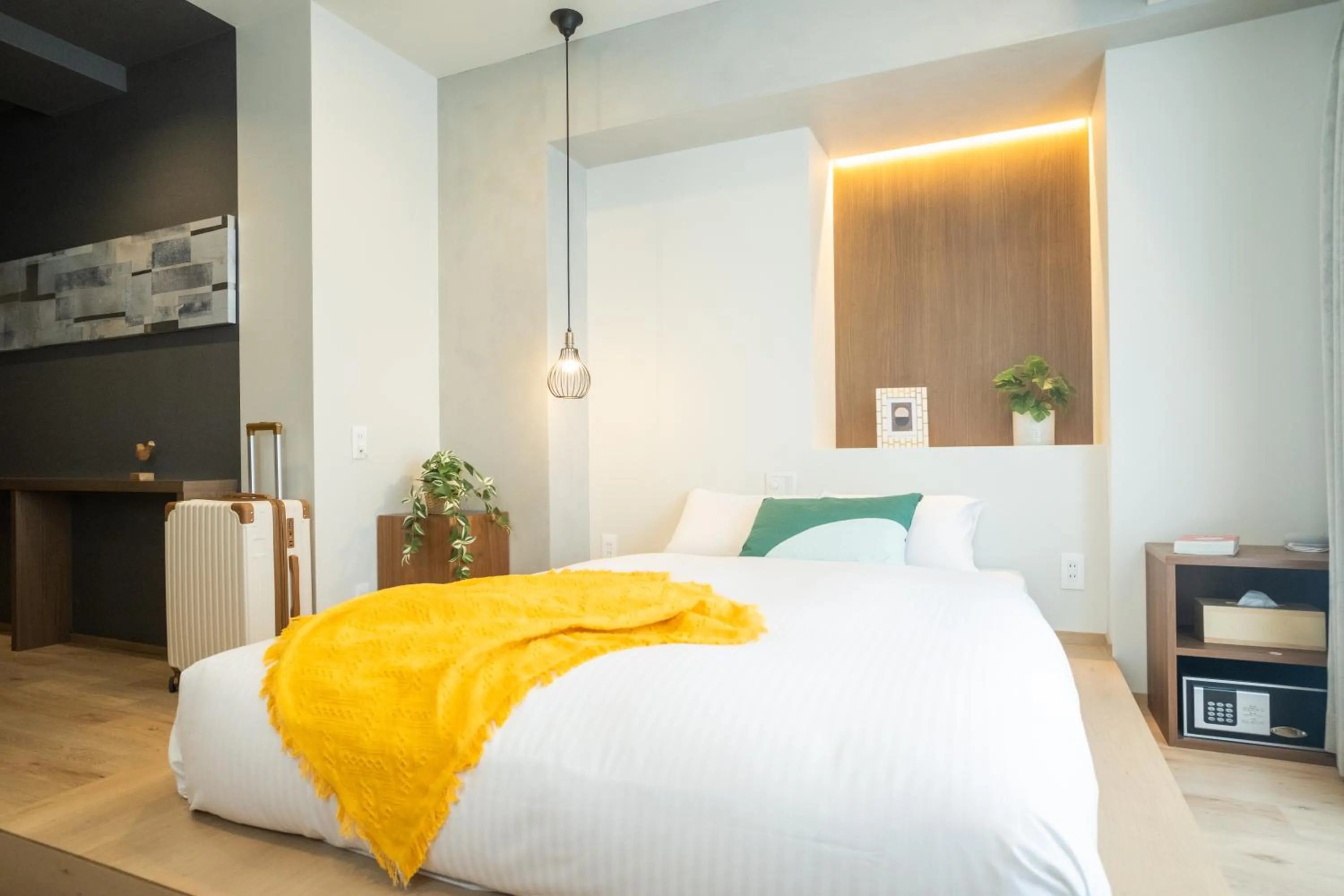 Bed in WAYFARER Kyoto Shijo