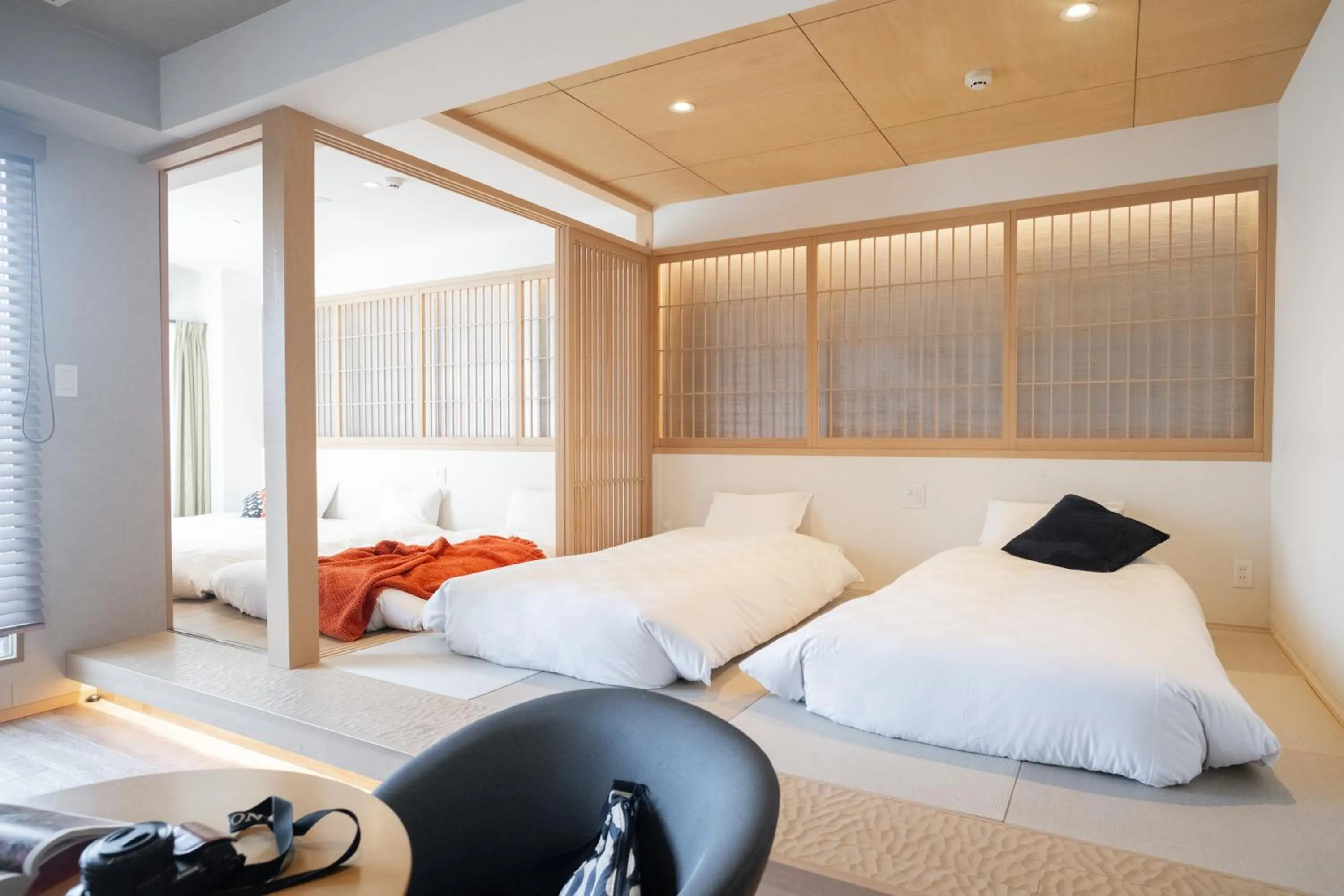 Bed in WAYFARER Kyoto Shijo