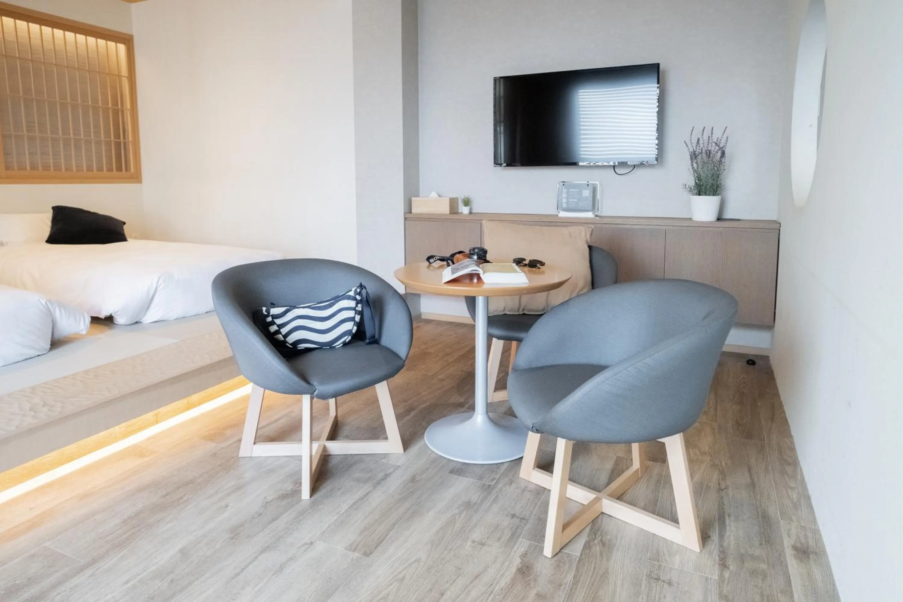 Bed in WAYFARER Kyoto Shijo