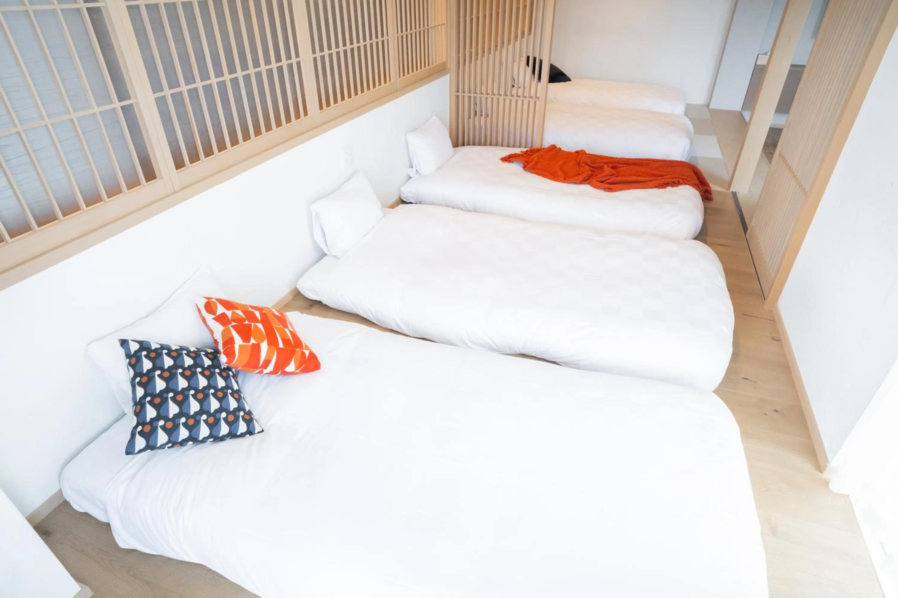 Bed in WAYFARER Kyoto Shijo