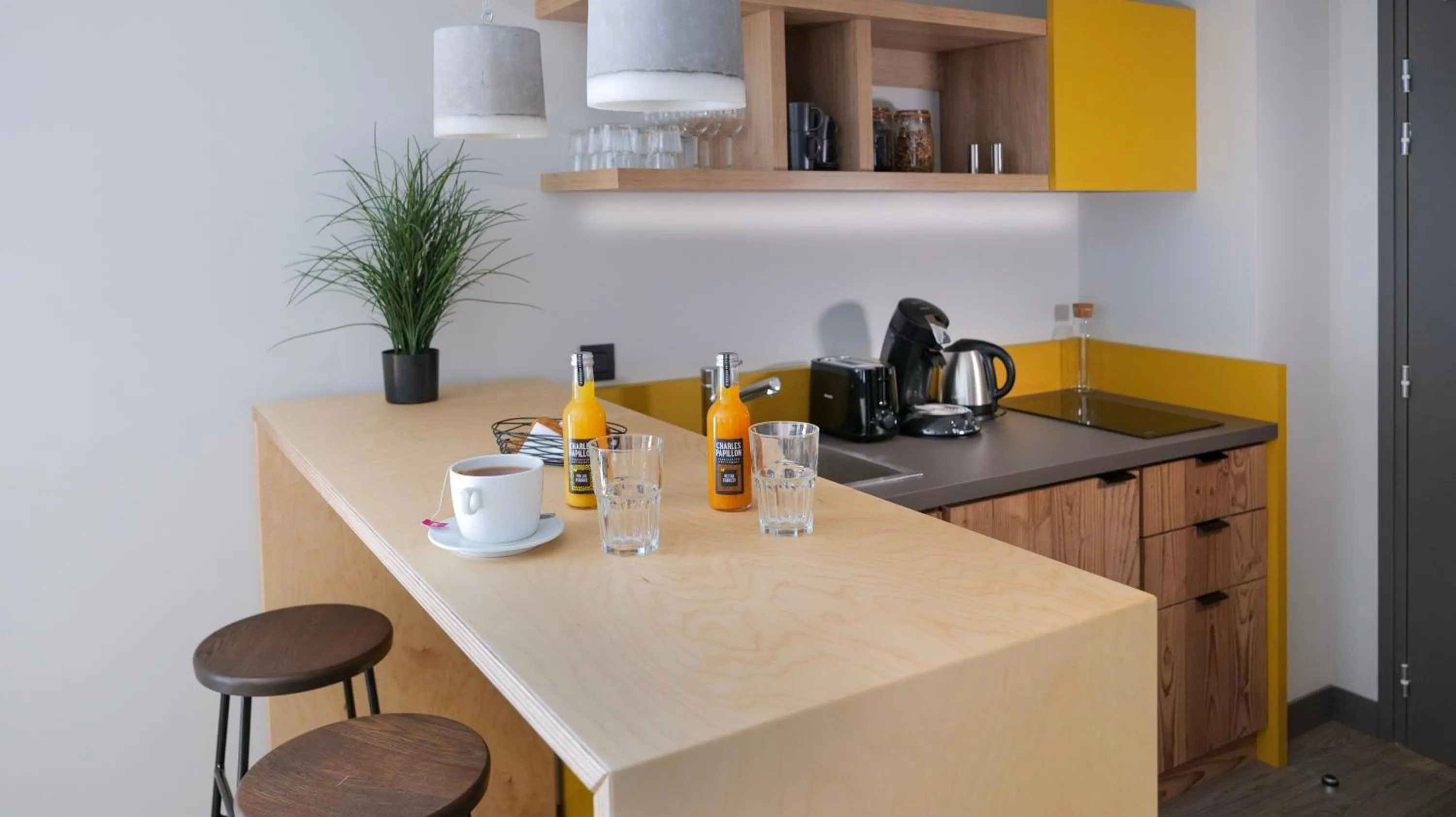 Kitchen or kitchenette in Plan B Hotel - Living Chamonix