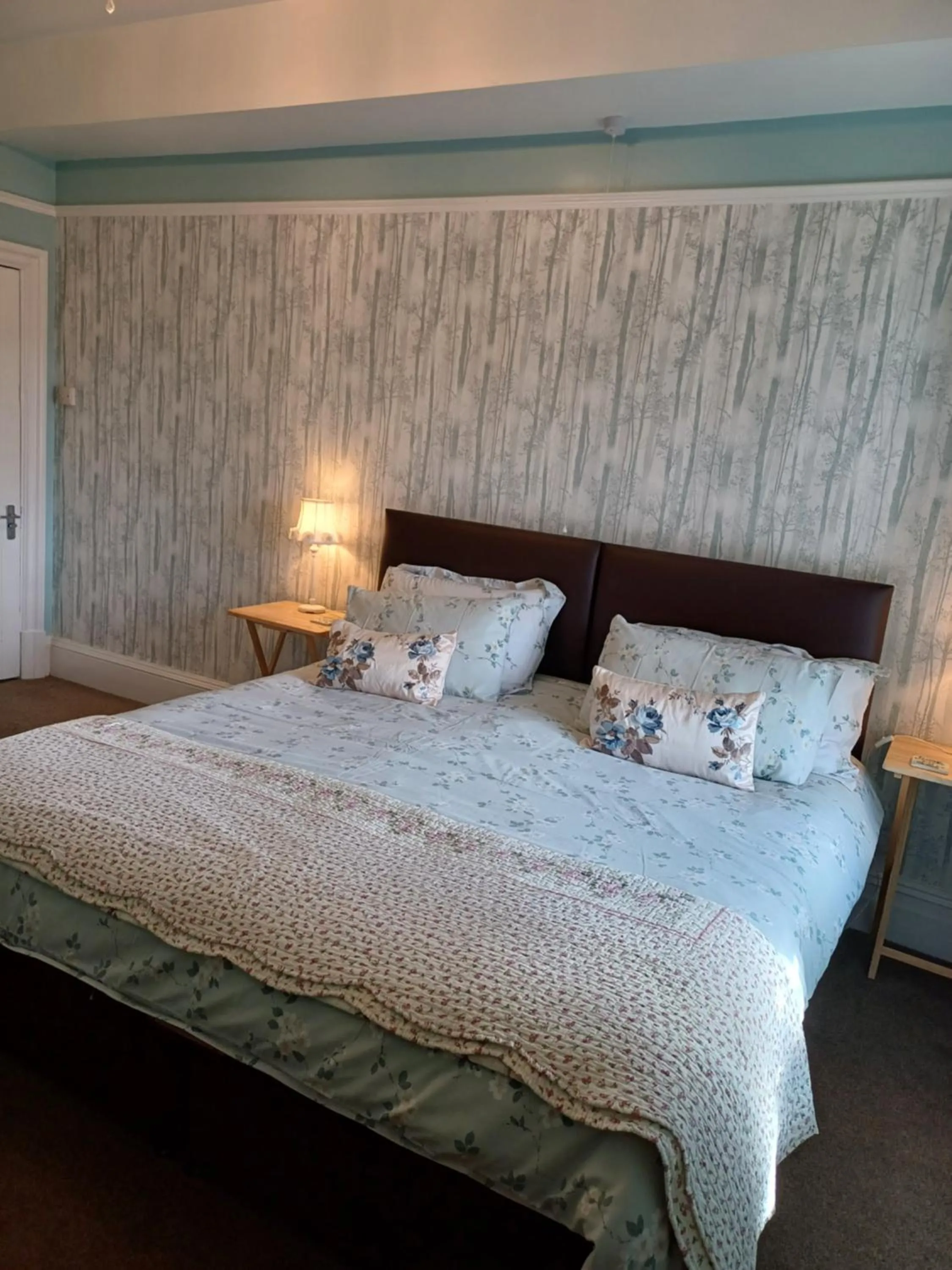 Bed in Llanwrtyd Hall B&B Angelis Holistic Retreat