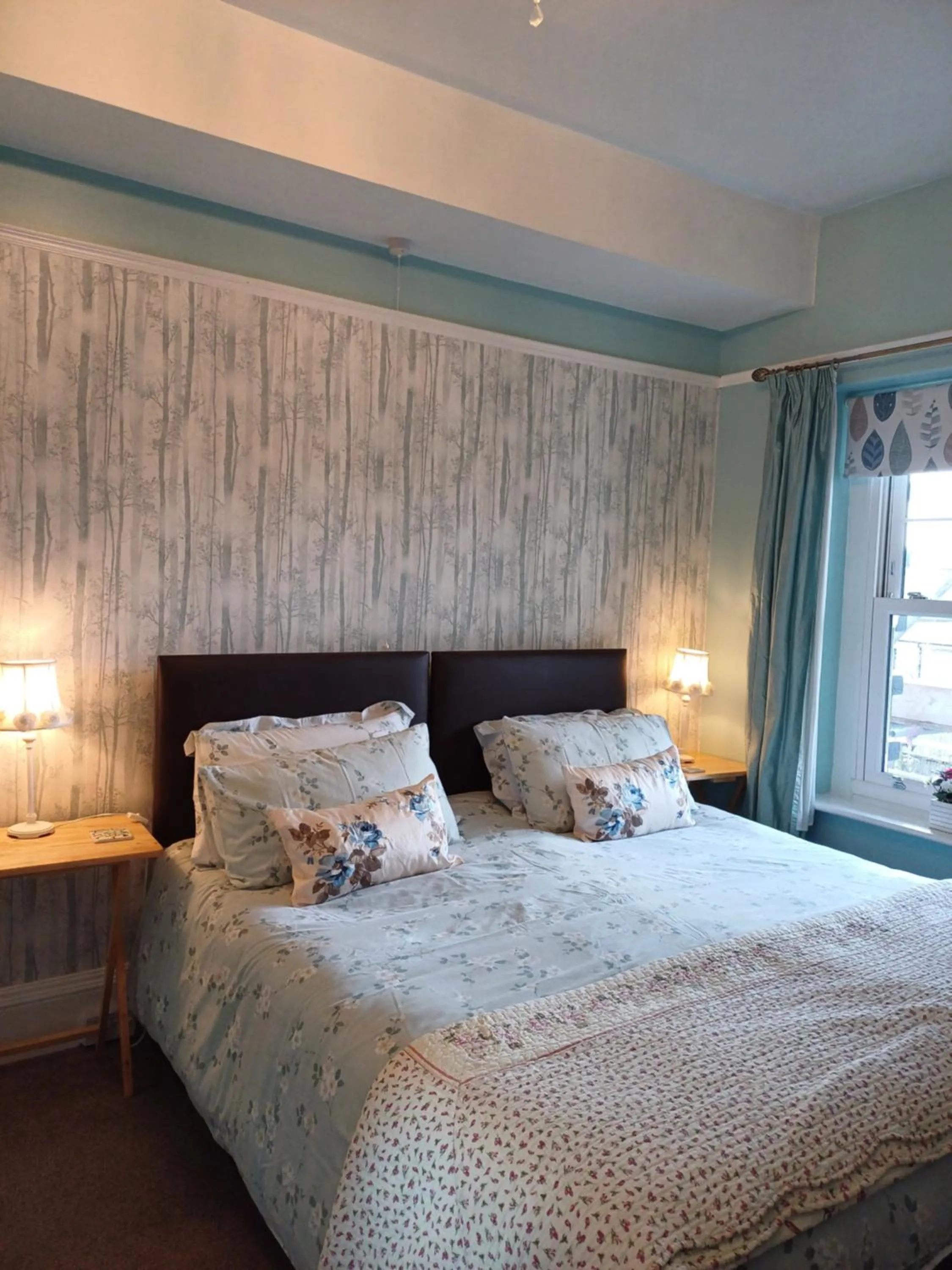 Bed in Llanwrtyd Hall B&B Angelis Holistic Retreat