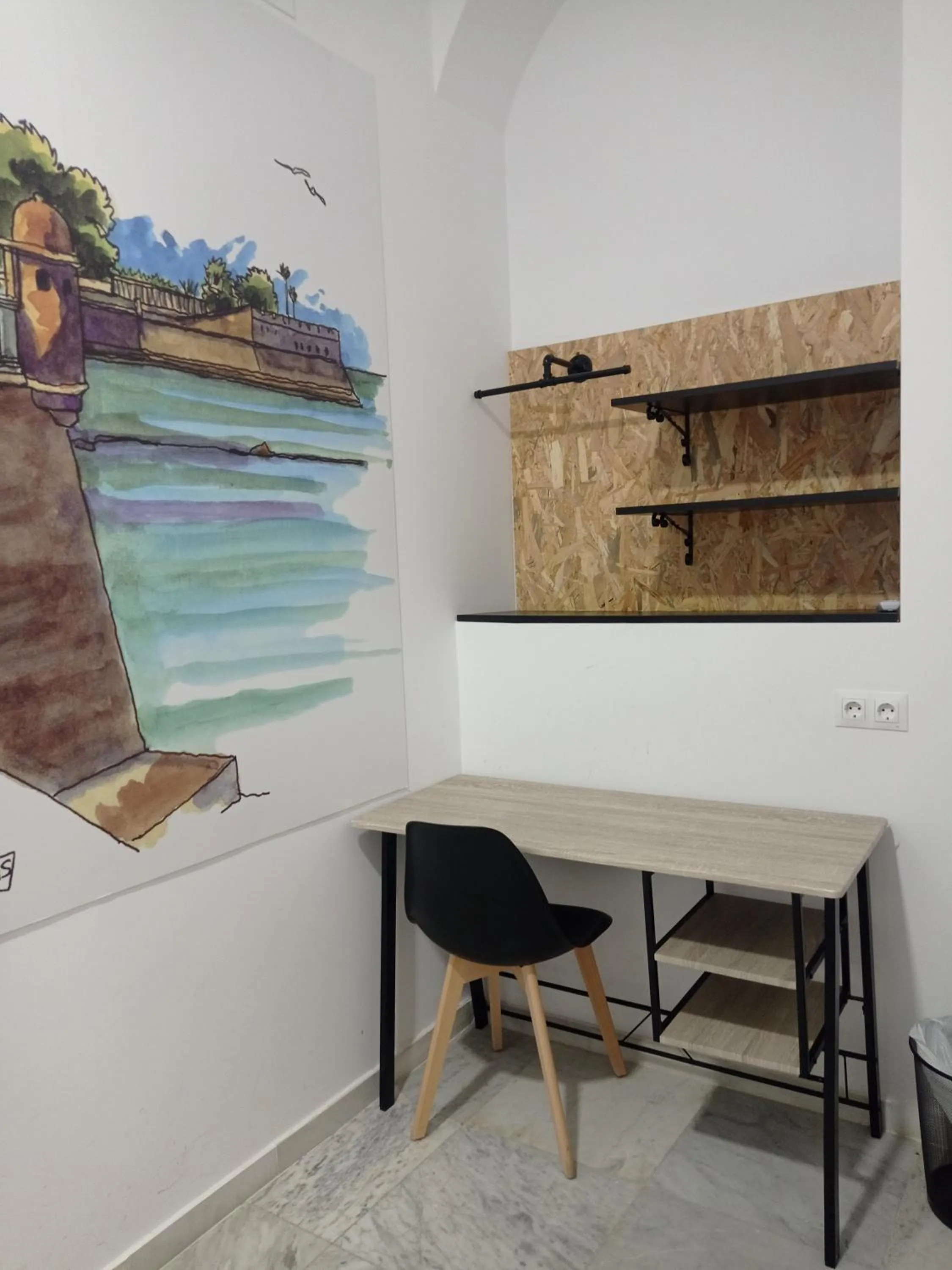 Decorative detail in Planeta Cadiz Hostel