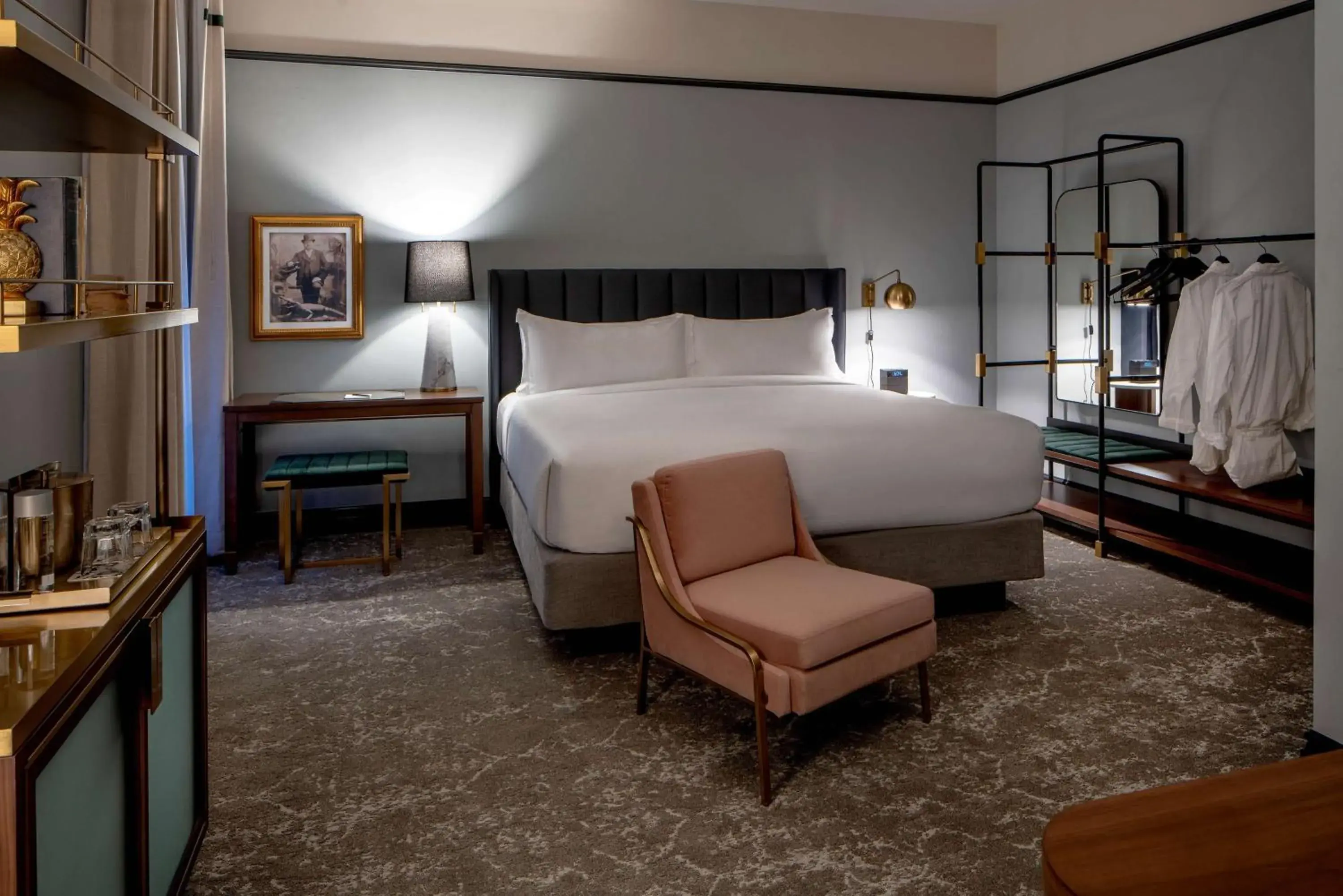 Bedroom, Bed in The Eliza Jane, in The Unbound Collection by Hyatt Bedroom, Bed in The Eliza Jane, in The Unbound Collection by Hyatt