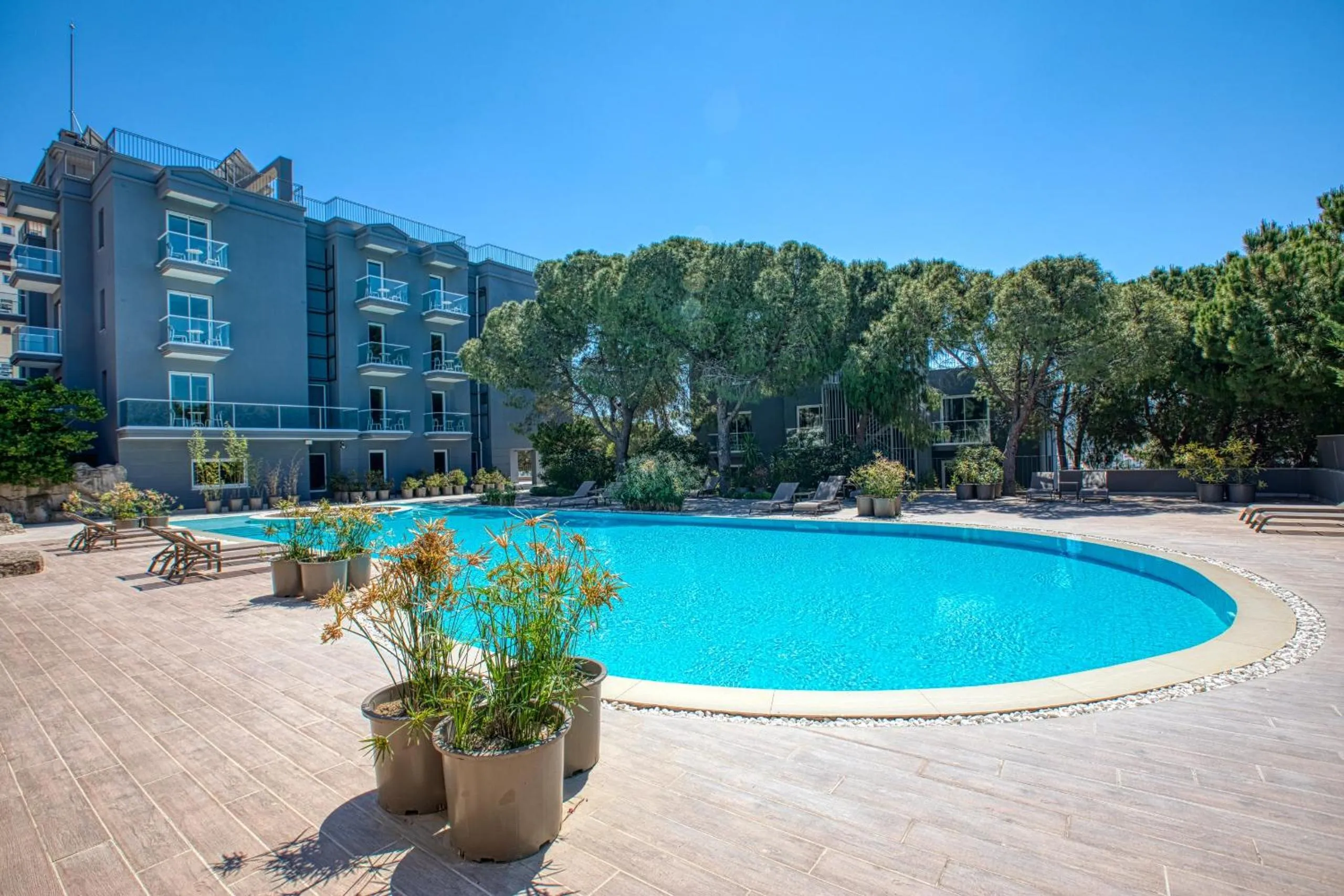 Pool view in AEGEAN Apartments - Marina & Chios Island View